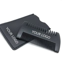 custom logo wood brush comb
