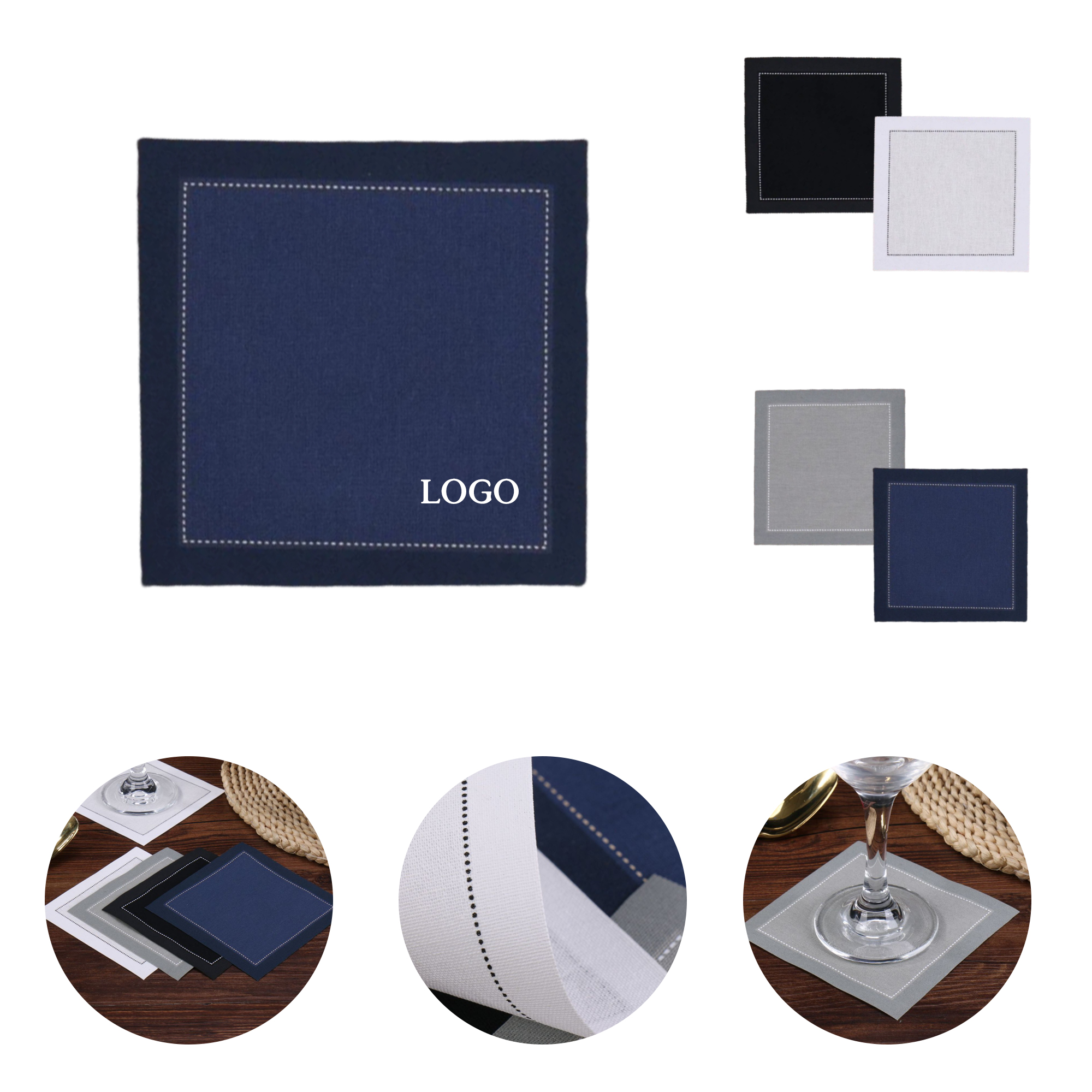 4.5" Cotton Napkin Cloth 4