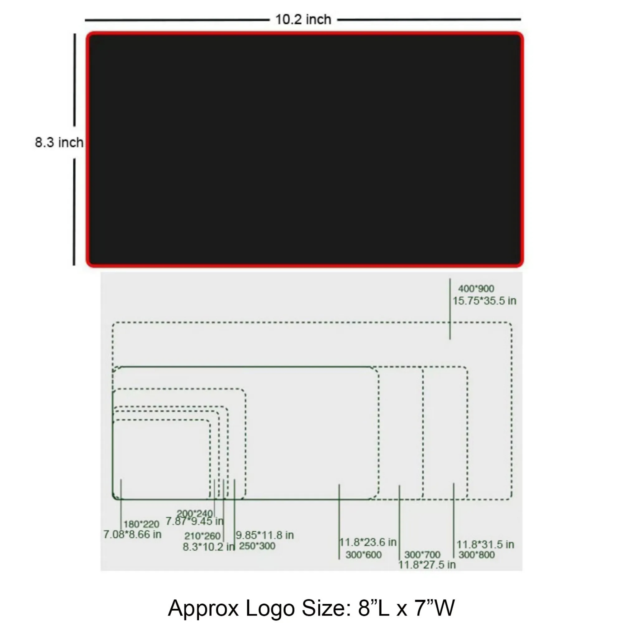 Stitched Edge Mouse Pad 24
