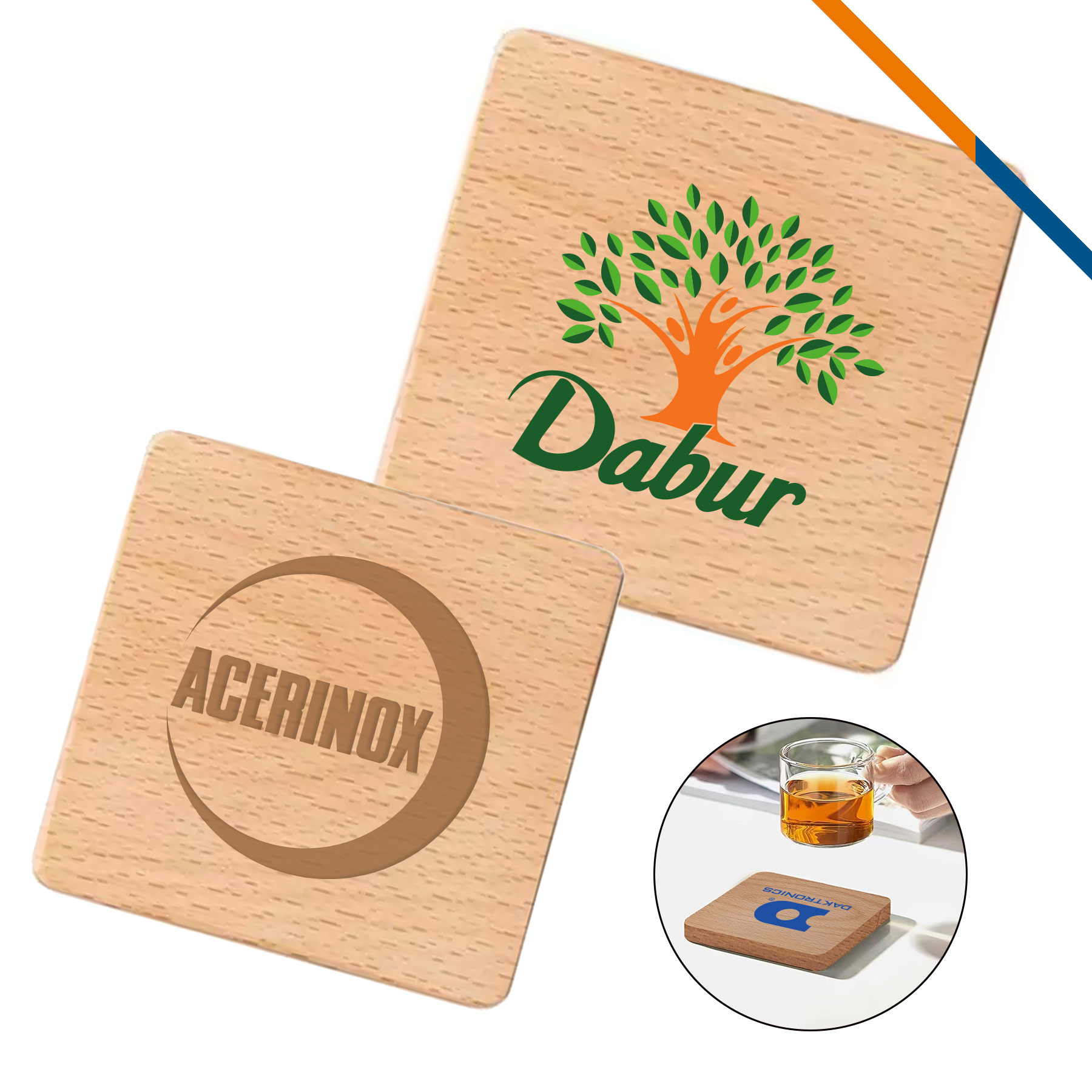 Shockley Beech Wood Square Coaster