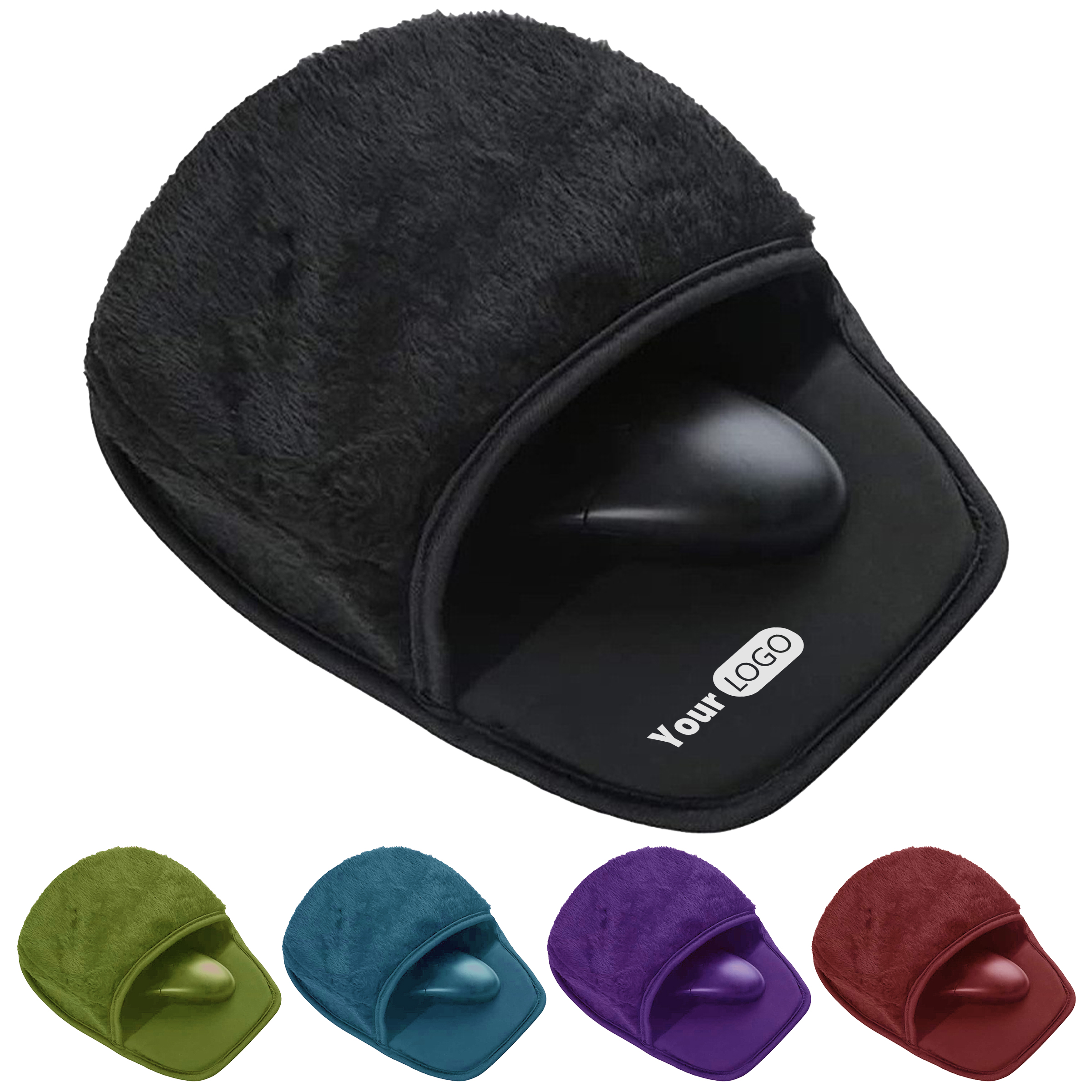 Other Fabric Heated Mouse Pad With Cozy Hand Warmer ®C Stay Warm And Productive