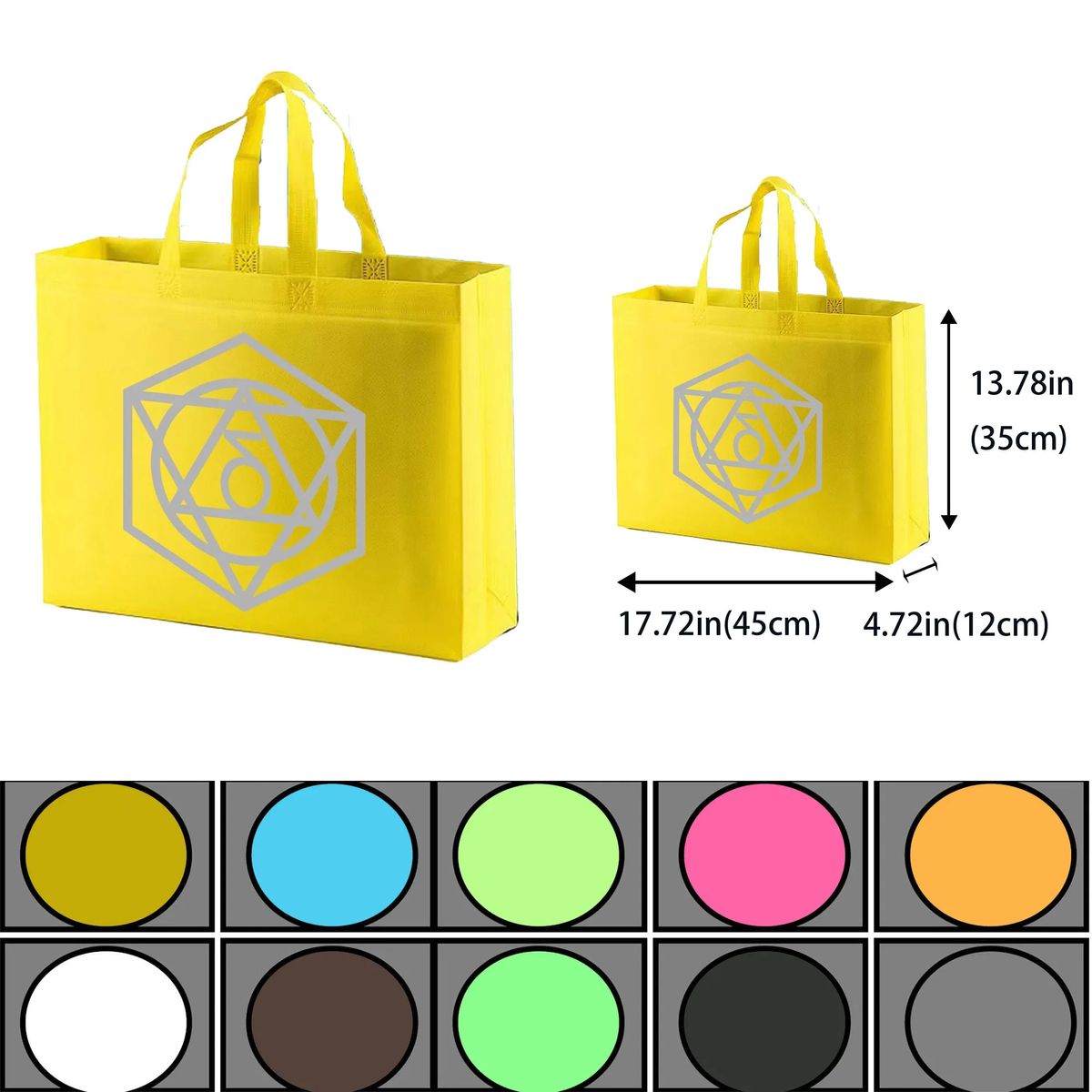 Large size 70 Gram Non-woven Horizontal Handbag 8