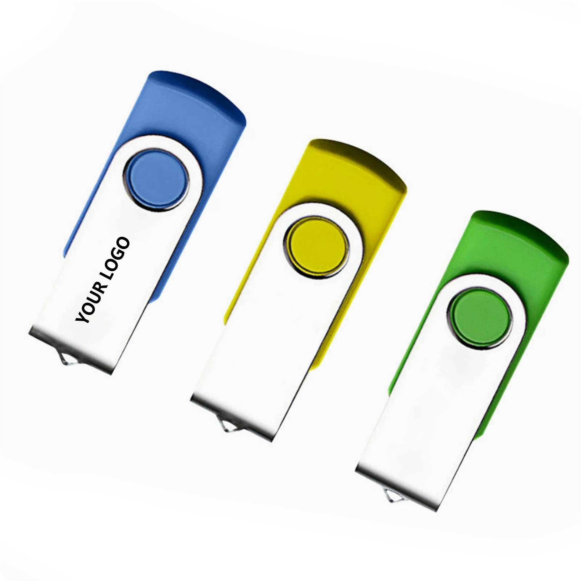 USB Flash Drive with Rotating Swivel Spin 3