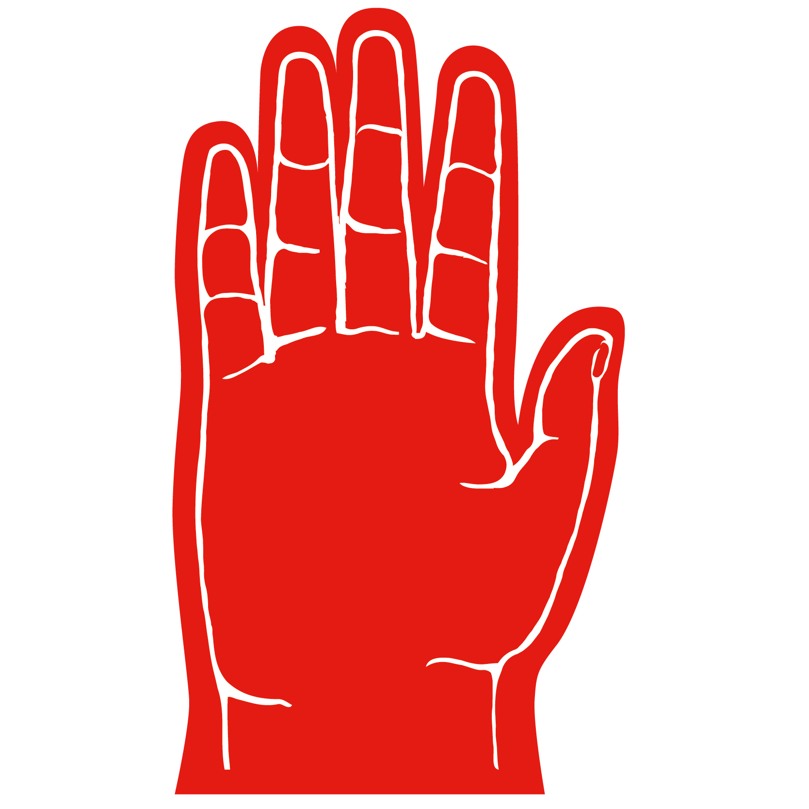 5 Finger Foam hand 51