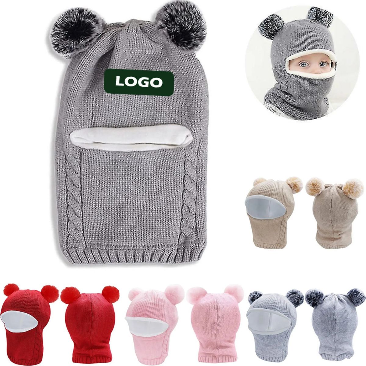 Baby Winter Hat Scarf Set