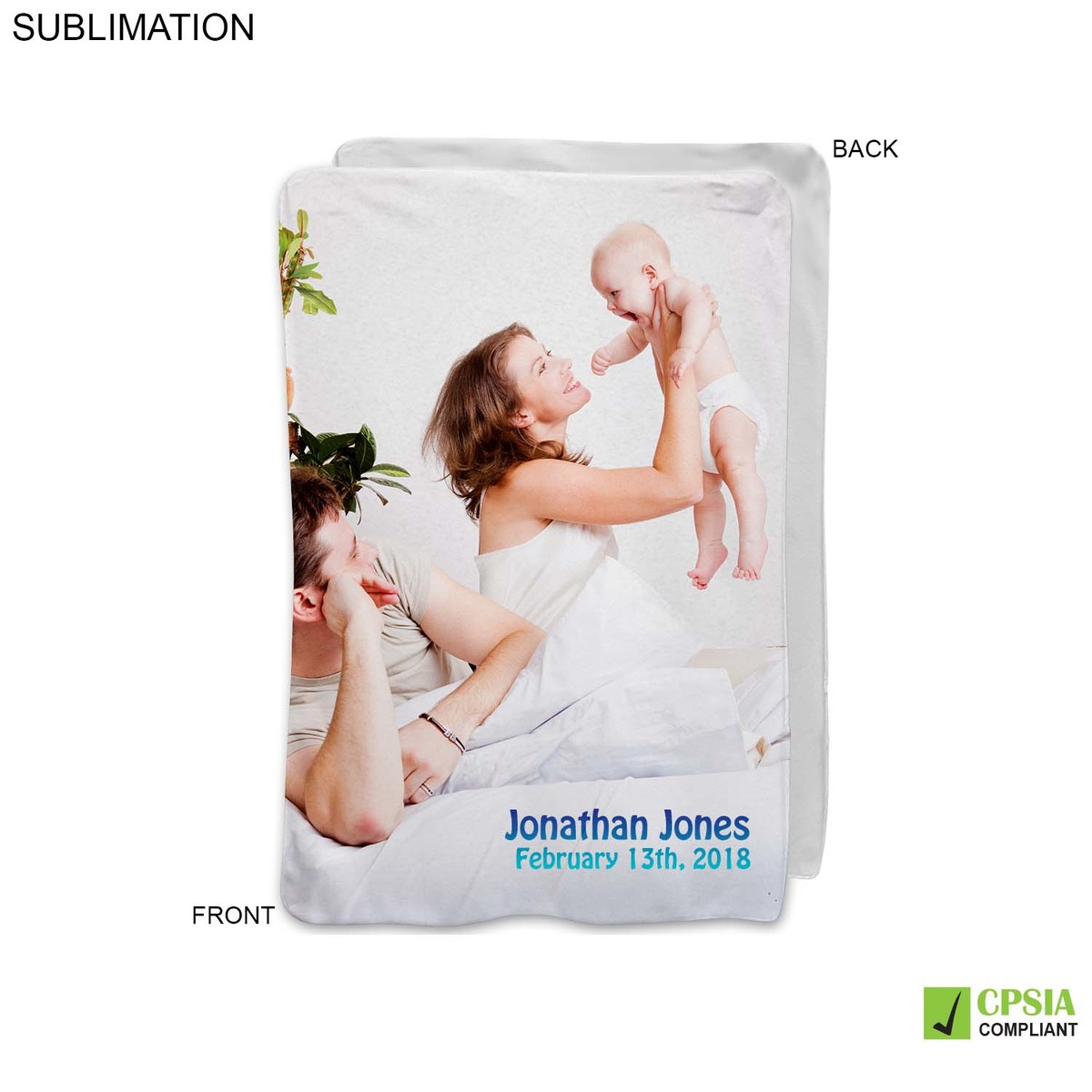 sublimation baby blanket