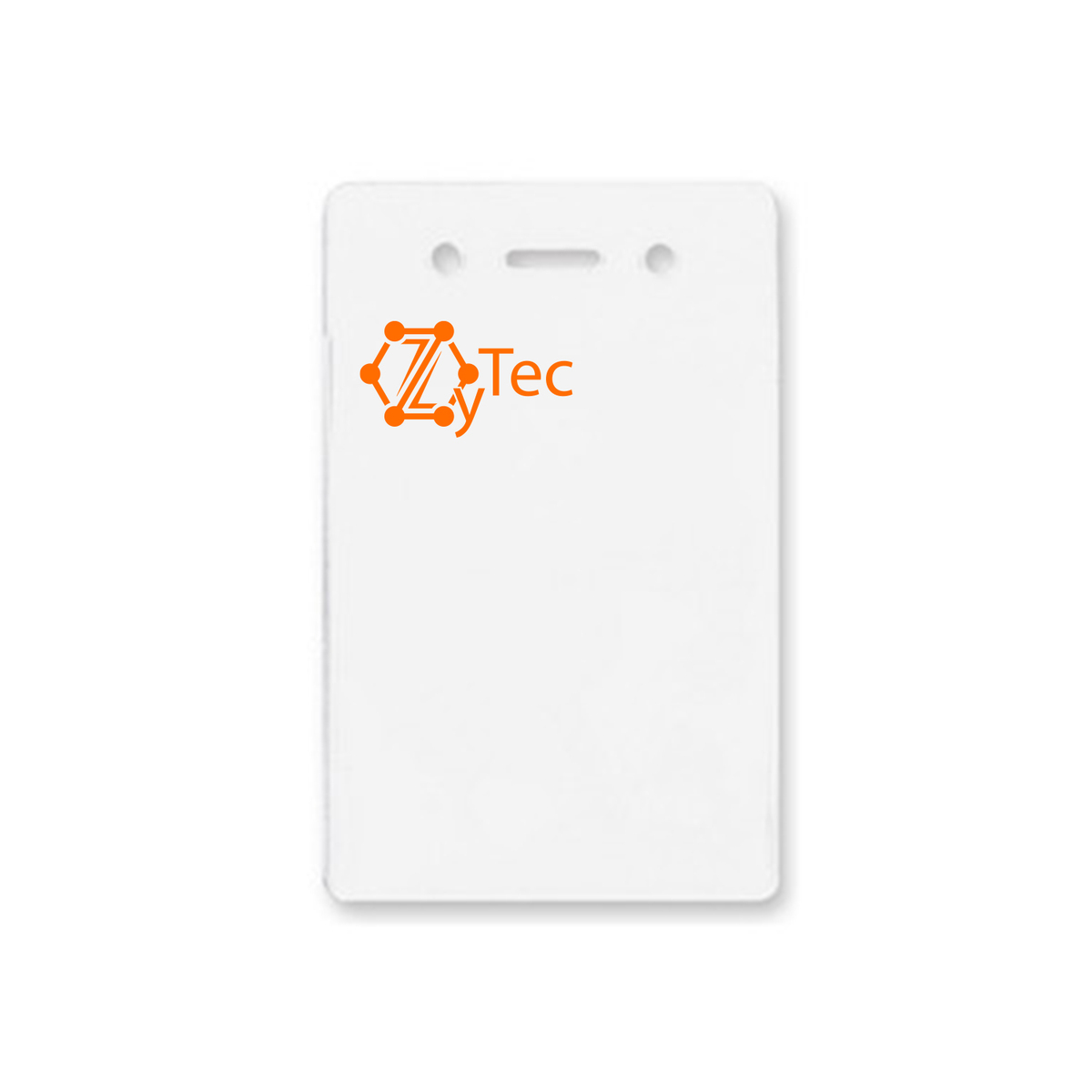 2.82" W x 4.53" H - Vertical Clear Vinyl Badge Holder (1 Color Imprint)
