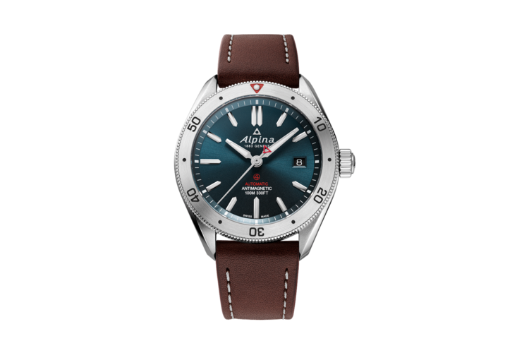 Alpina Men's Alpiner 4 Automatic Brown Leather Strap Watch 3
