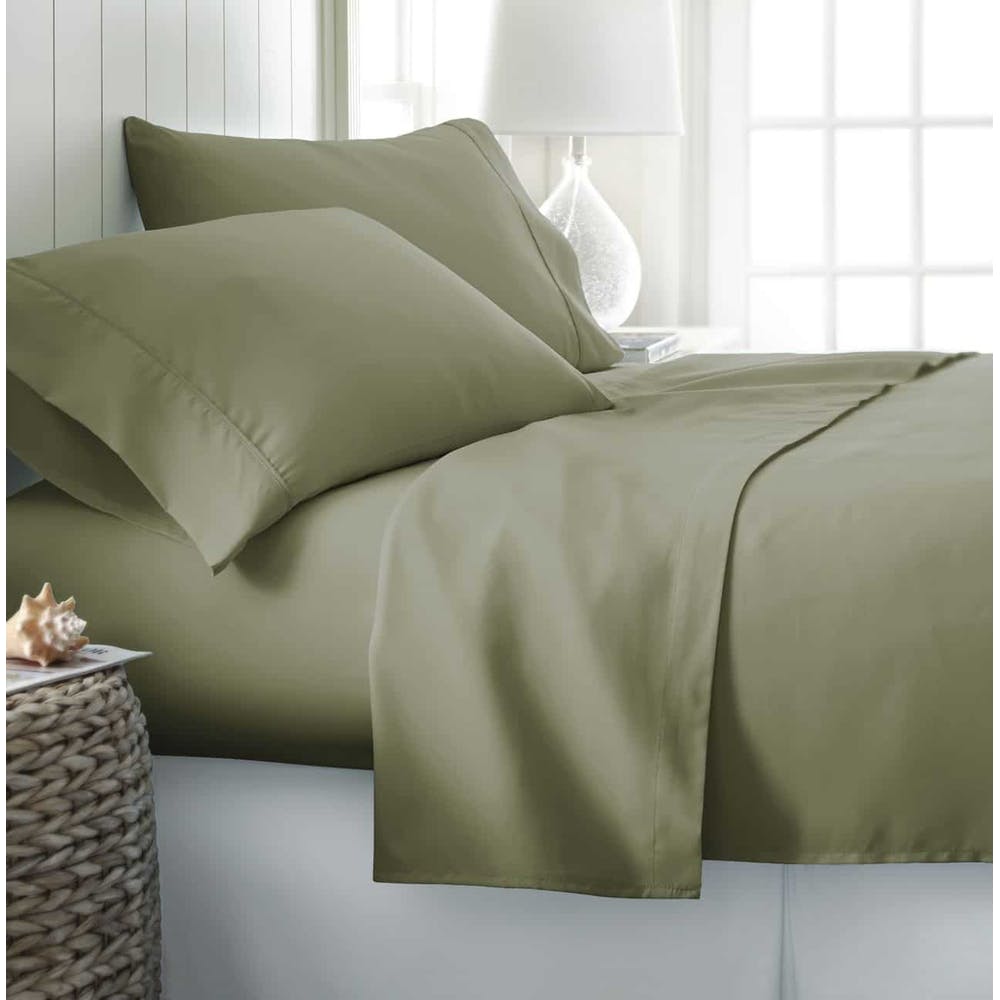 Microfiber Bed Sheets - Sage Twin 3 Piece Set 3
