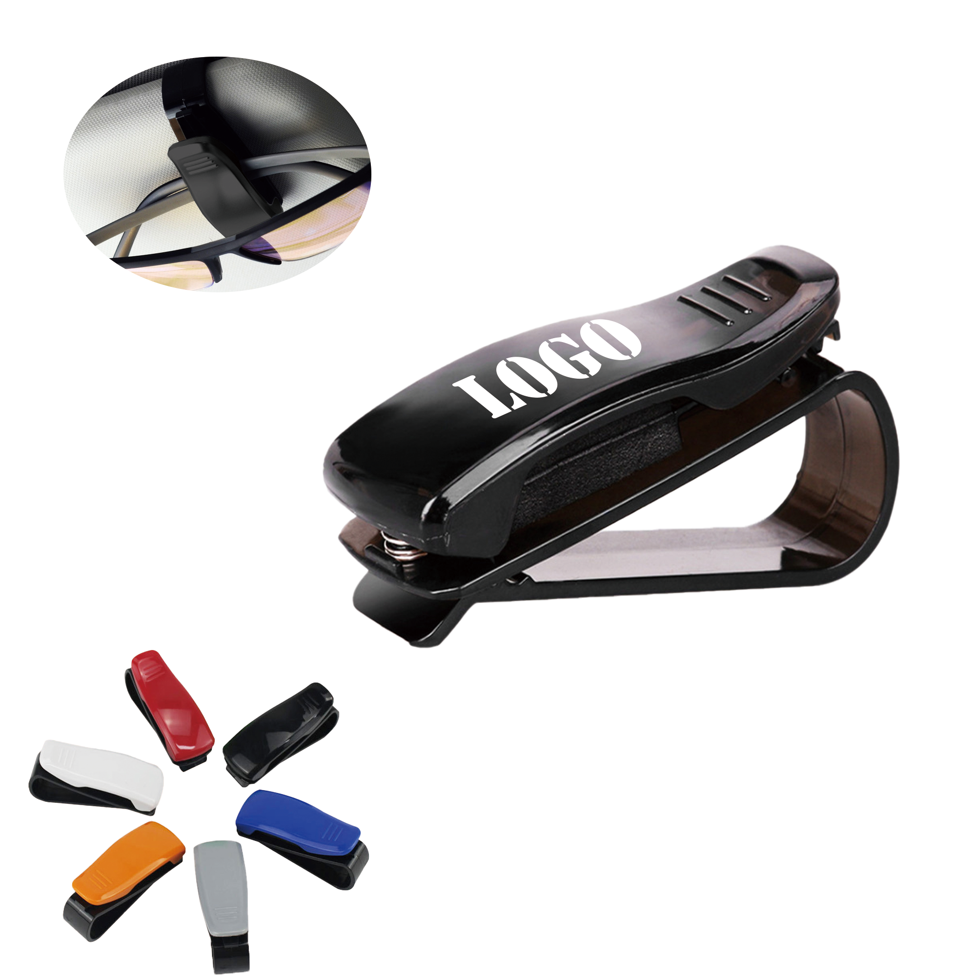 Car Visor Eye Hooks Sunglasses Clips 2