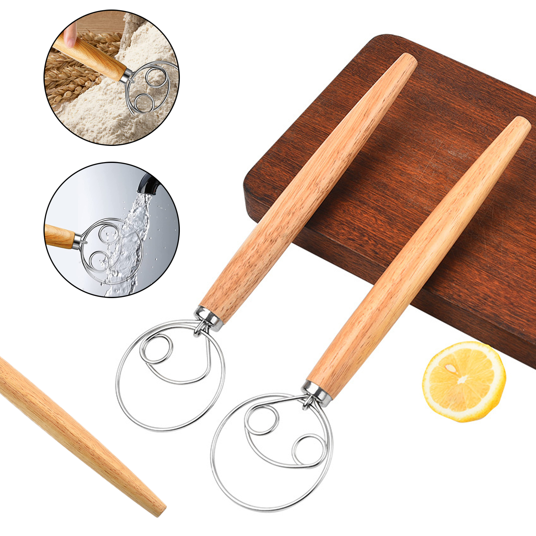 Danish Whisk Bread Dough Hand Mixer 6