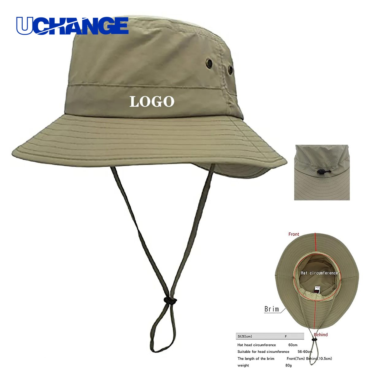 Fishing Bucket Hat with Adjustable String