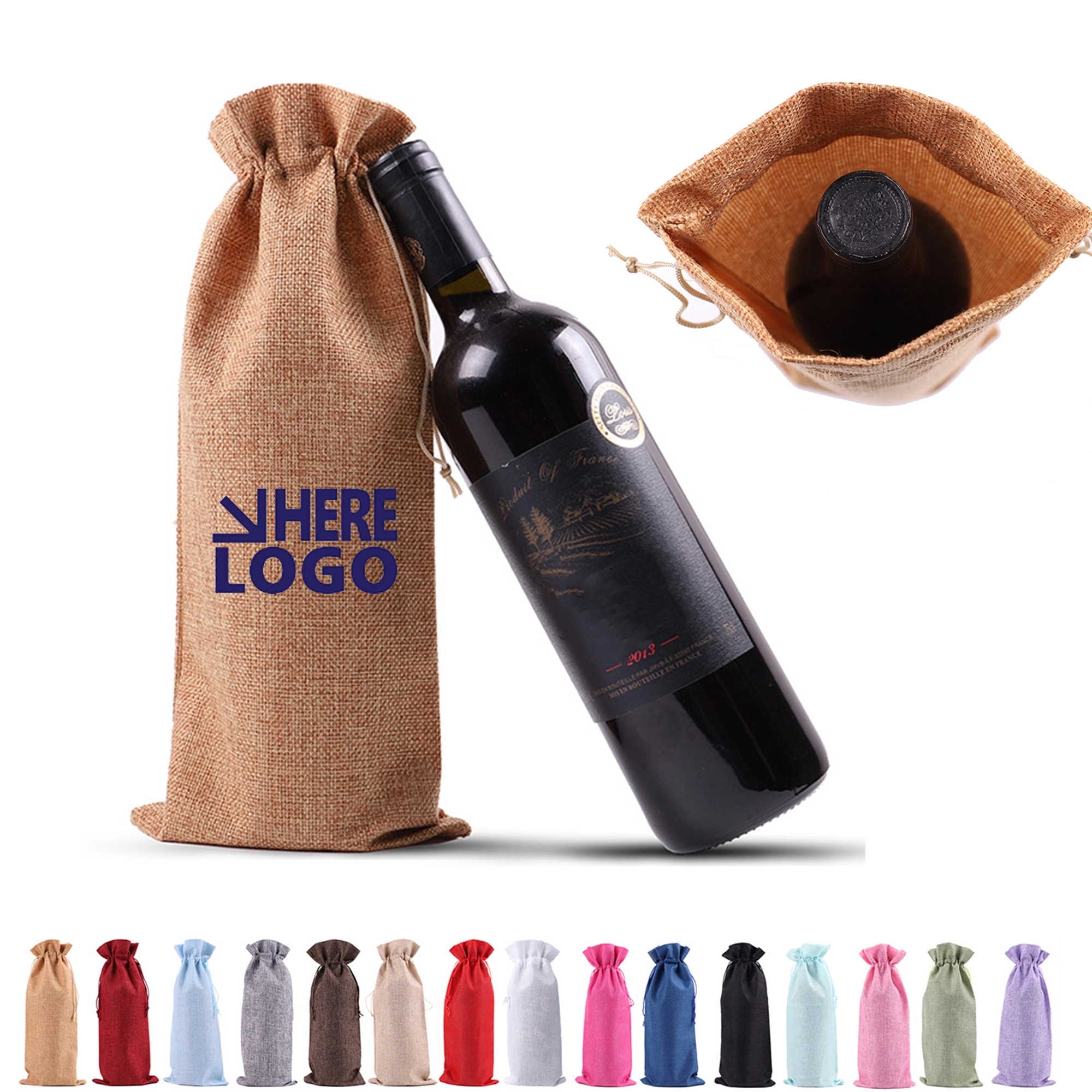 Drawstring Wine Gift Bag