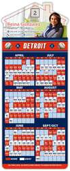 Magna-Card House Shape Magnet - Baseball Schedules (3.5 x 9)