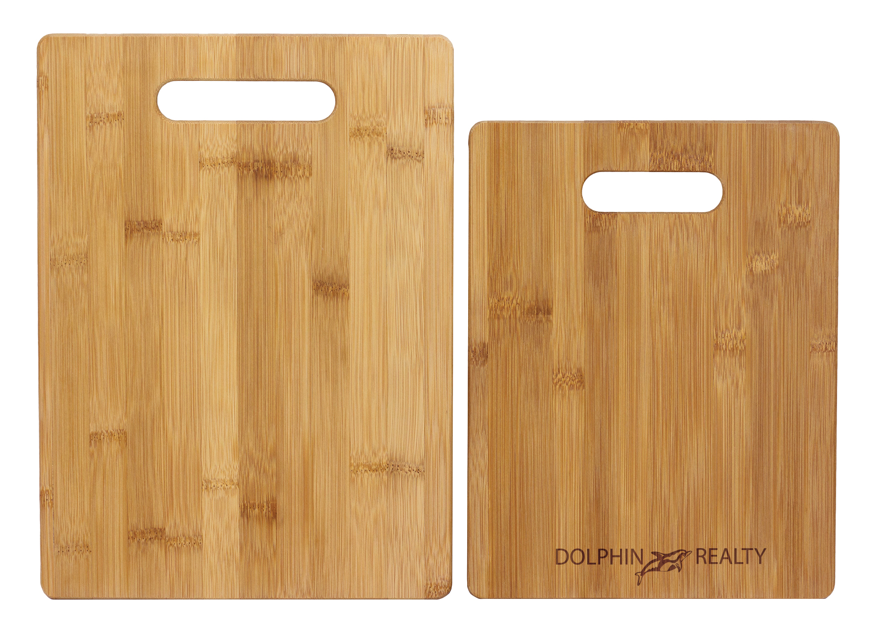 2-Piece Bamboo Cutting Board Set, 13" x 9-1/2" and 11" x 8-1/2" 11