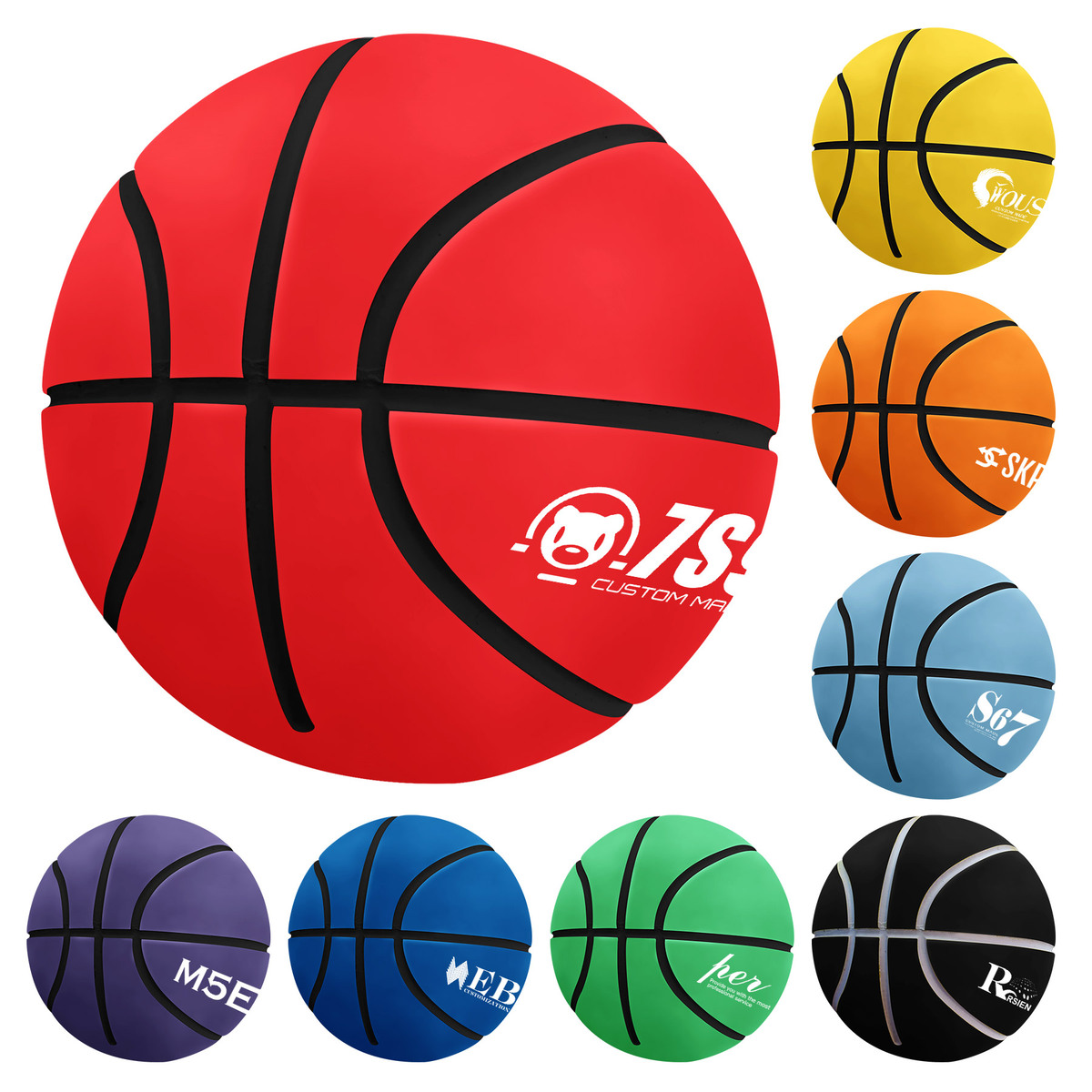 2 3/8" High Elastic Mini Hollow Basketball