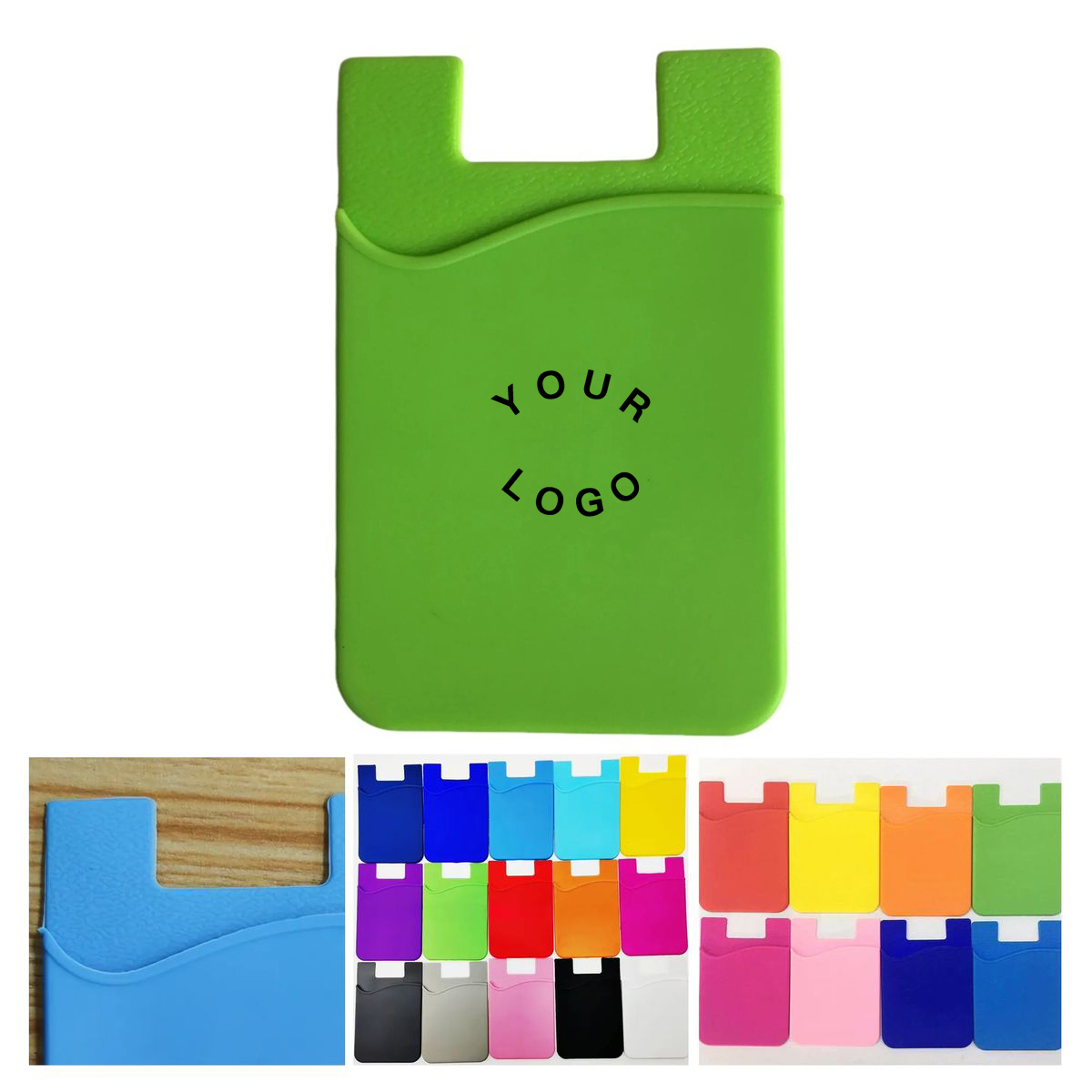 Silicone Adhesive Cell Phone Card Wallet
