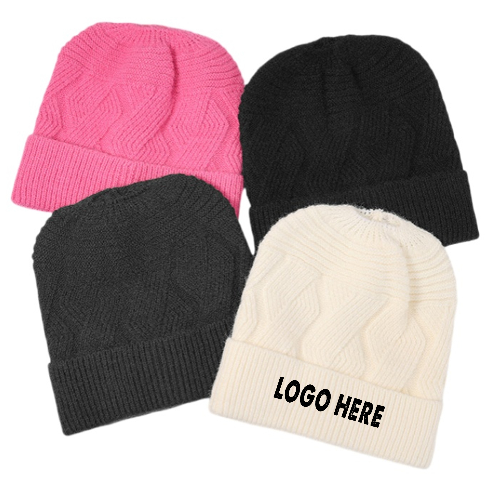Winter Knitted Ponytail Beanie Hat