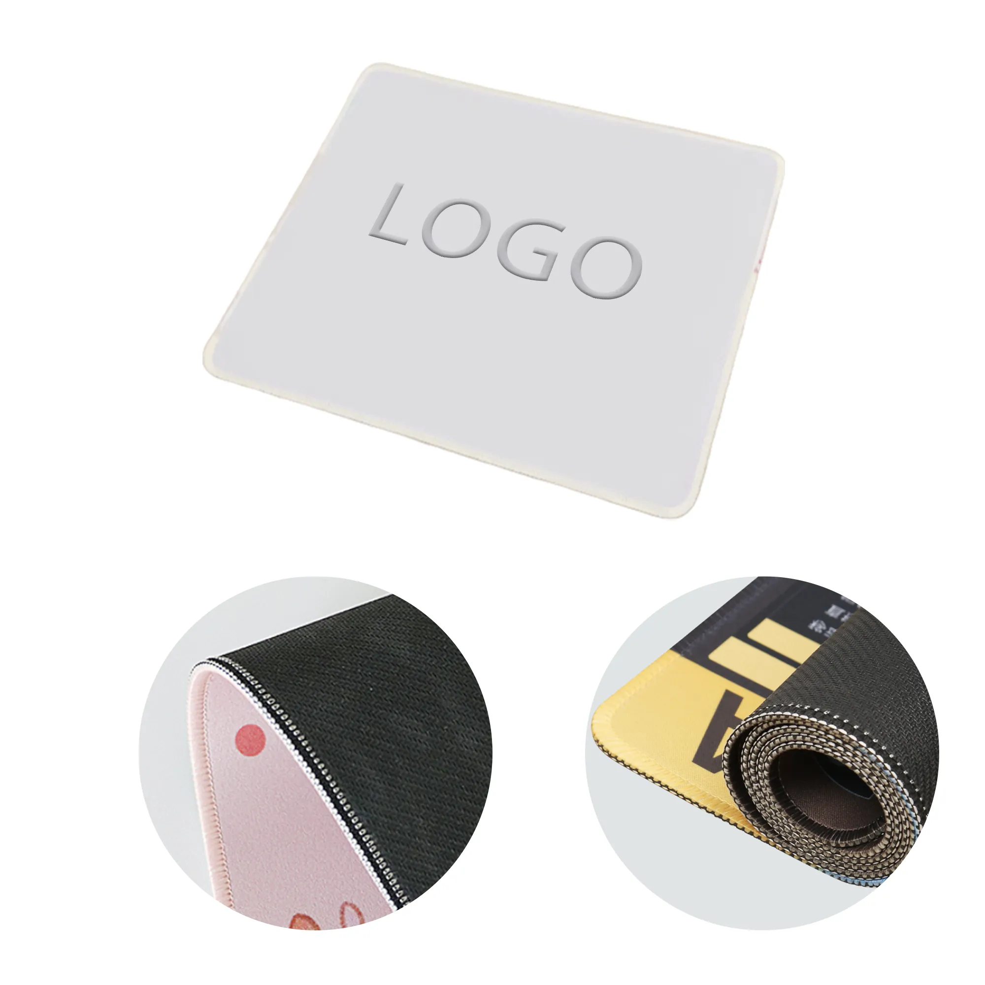MOQ 50 Pcs Edge Locked Mouse Pad