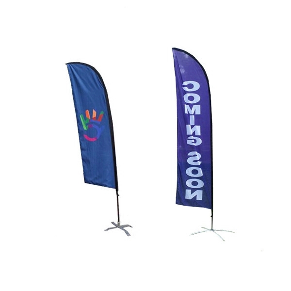 Flutter Feather Flags with X Stand-single