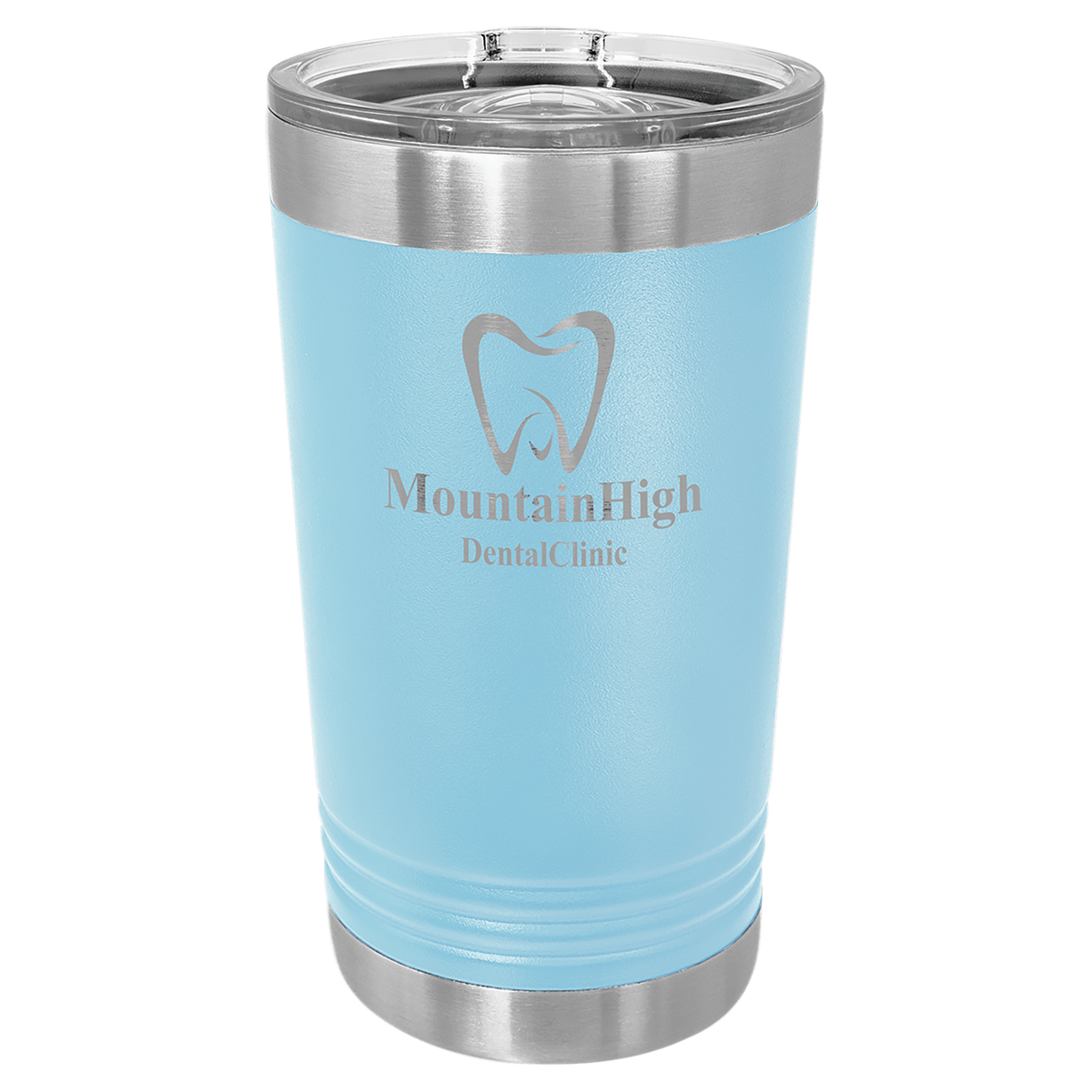Polar Camel Light Blue 16 oz. Pint with Slider Lid 3