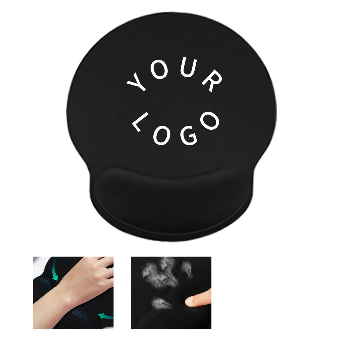 Soft Memory Foam Mouse Pad with Waterproof Surface