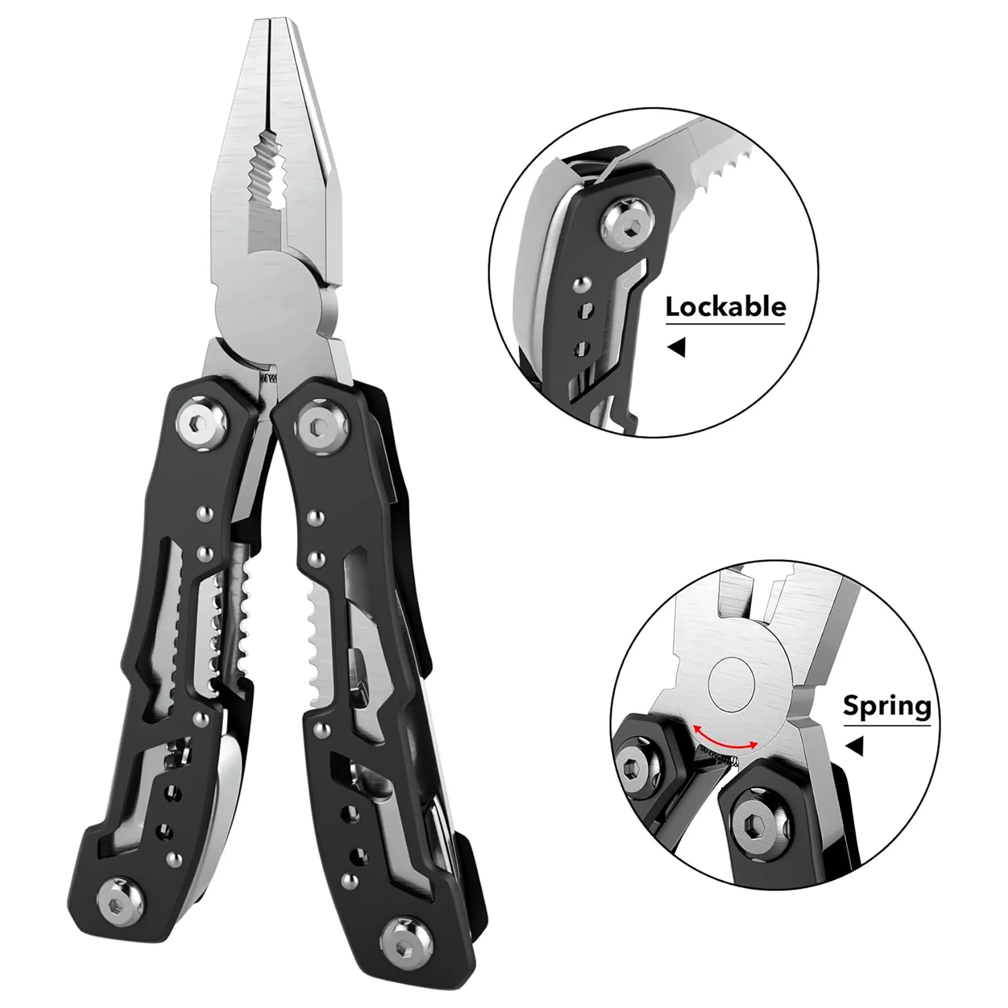 14-in-1 Stainless Steel Multi-Tool Pliers 9