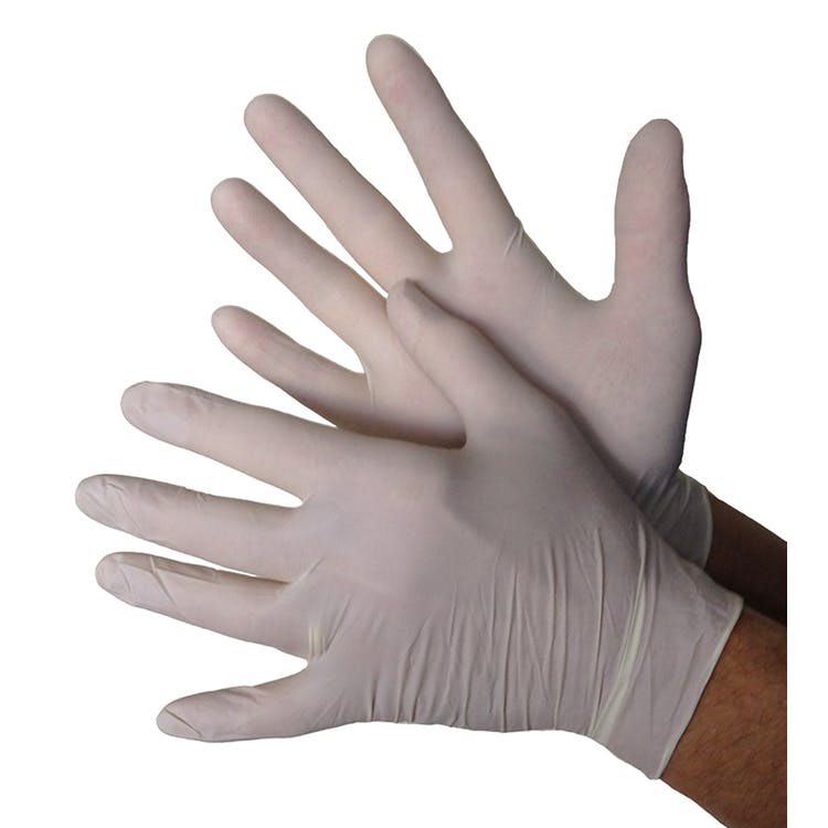 Disposable Latex Gloves - Beige Small 3