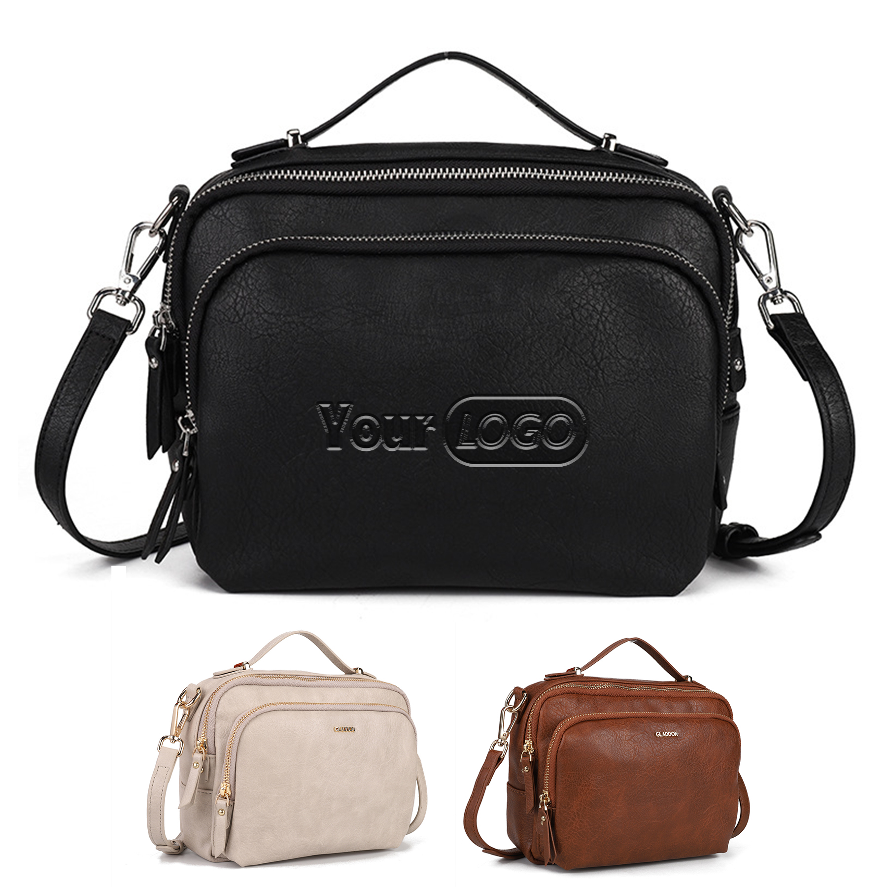 Pu Small Open pocket Crossbody Bag Women 2