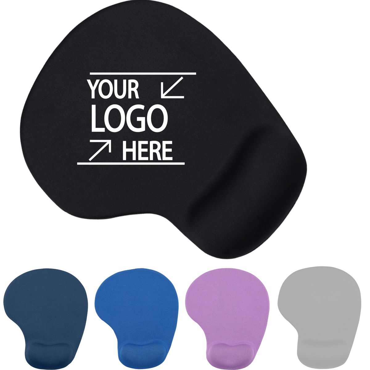Solid Color Wrist Rest Mouse Pad 3