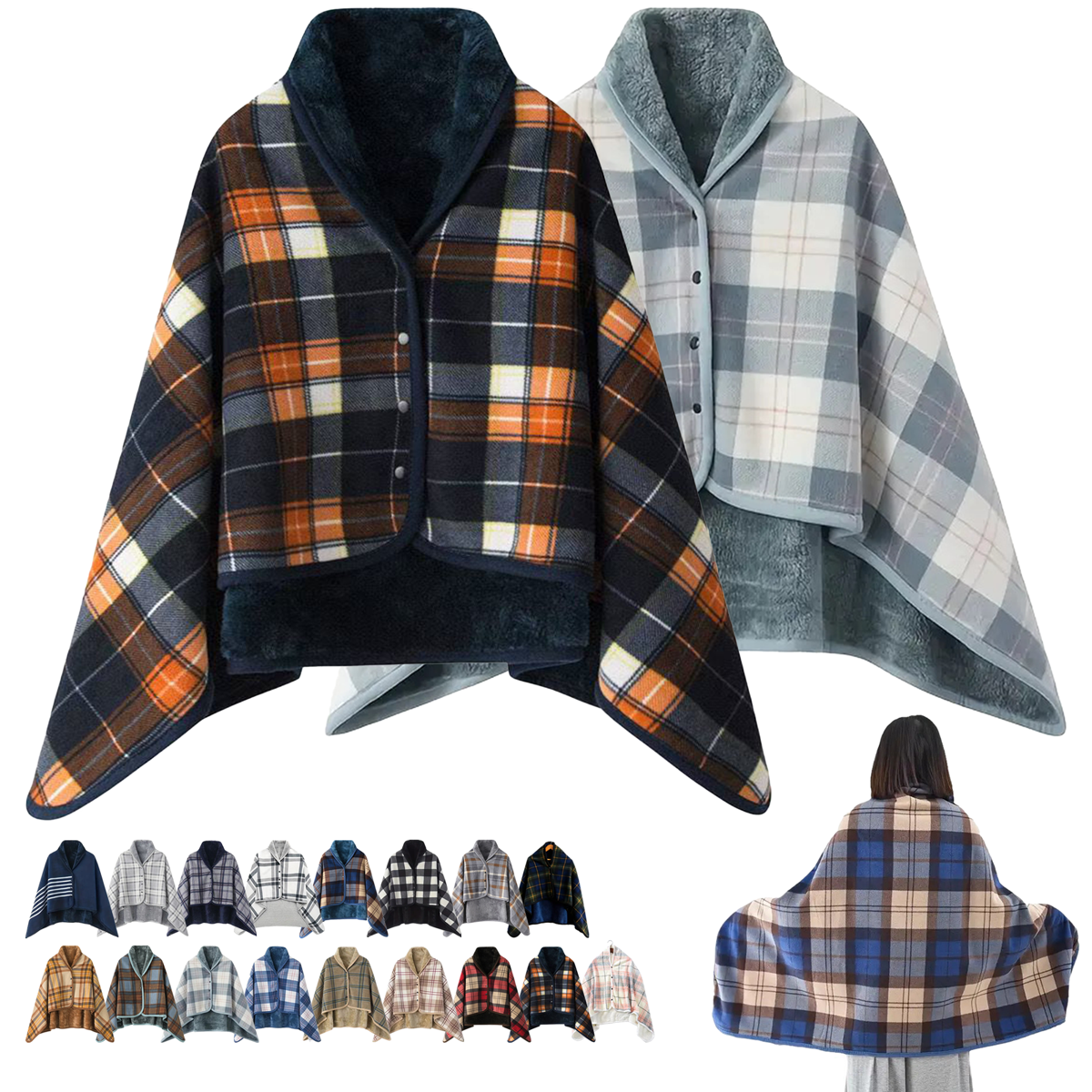 Wearable Throw Blanket Hoodie
