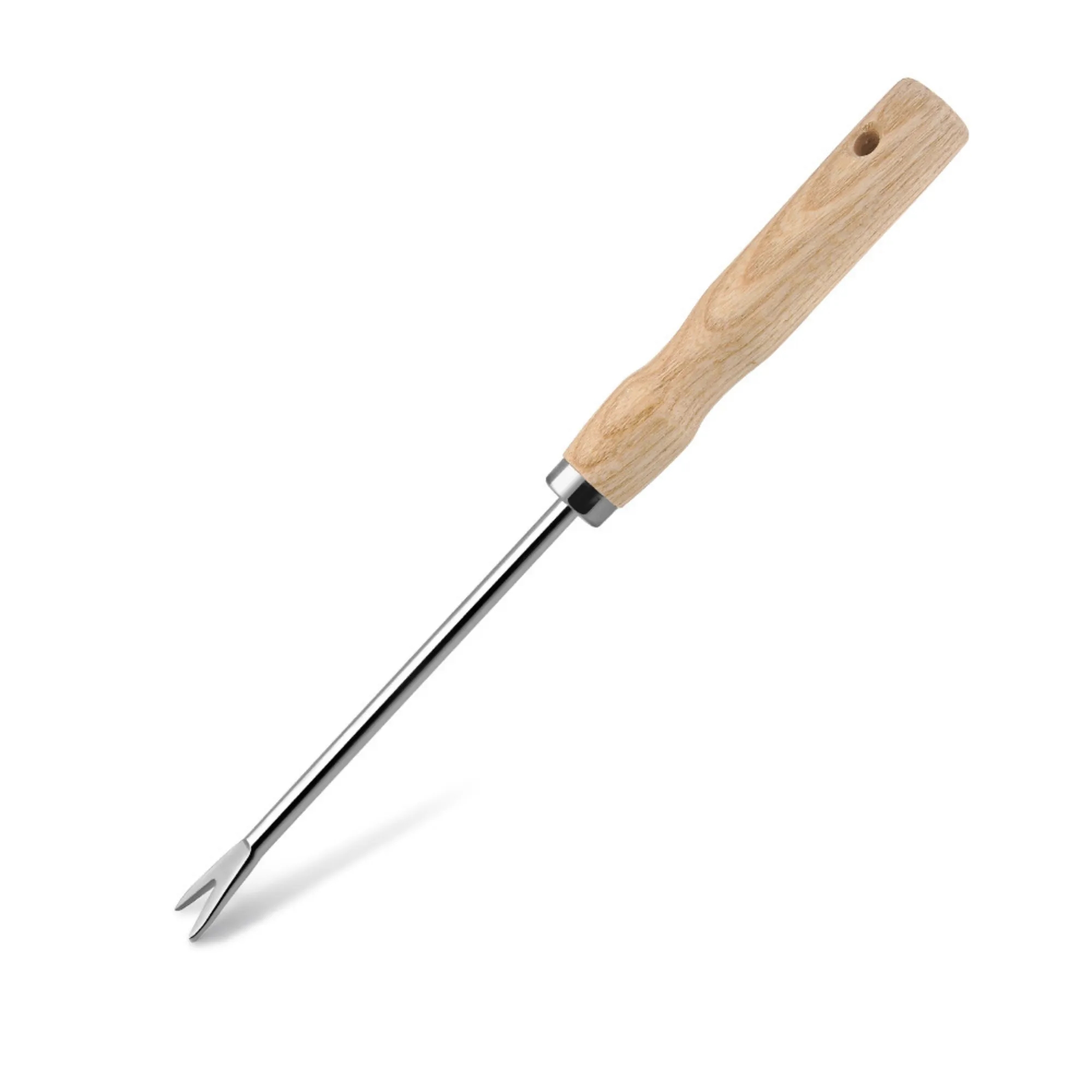 5-Piece Garden Tool Set Wood Handle Stainless Steel 15