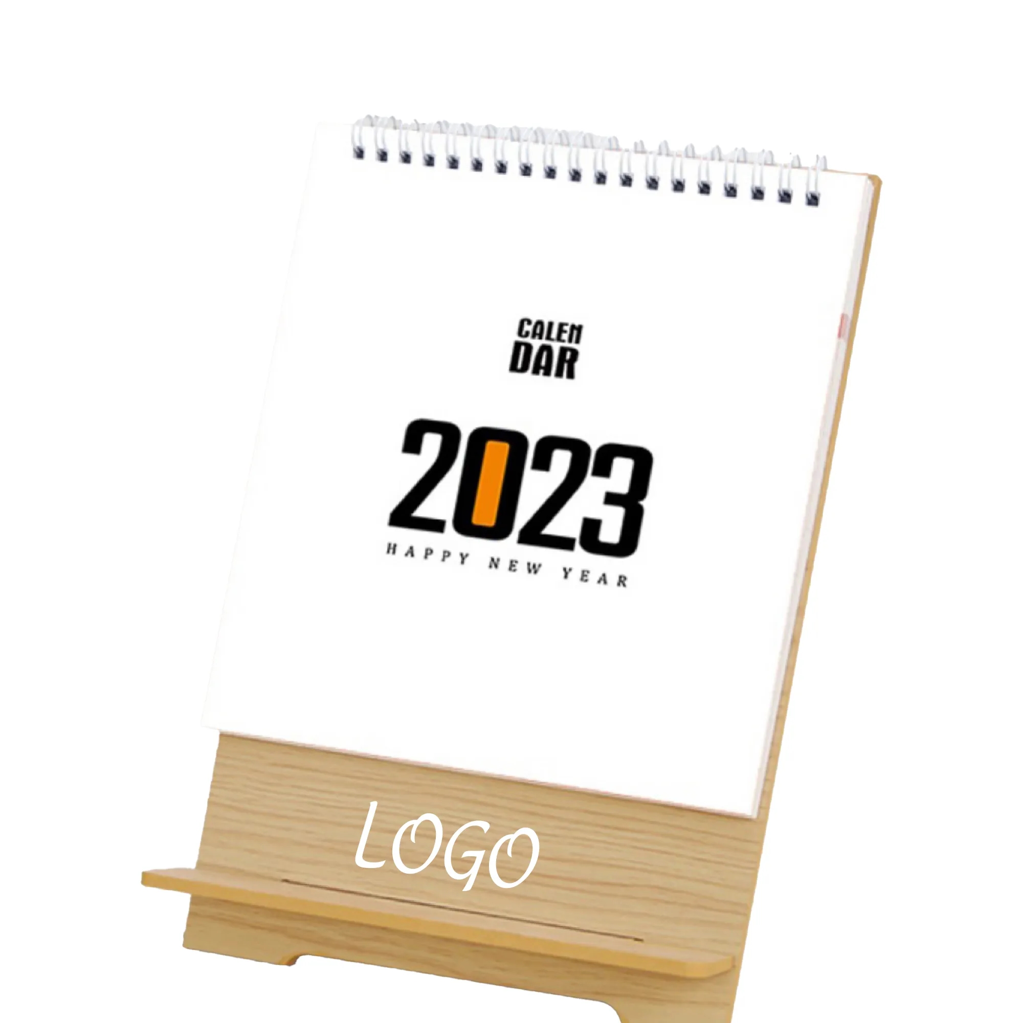 Desktop Wooden Calendars with Mobile Stand