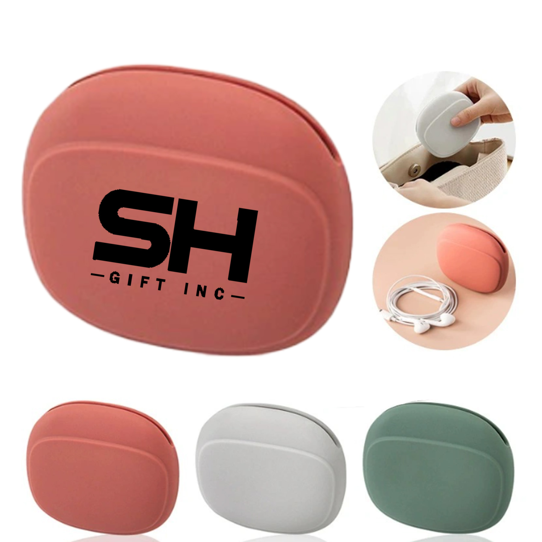 Silicone Earphone Storage Bag