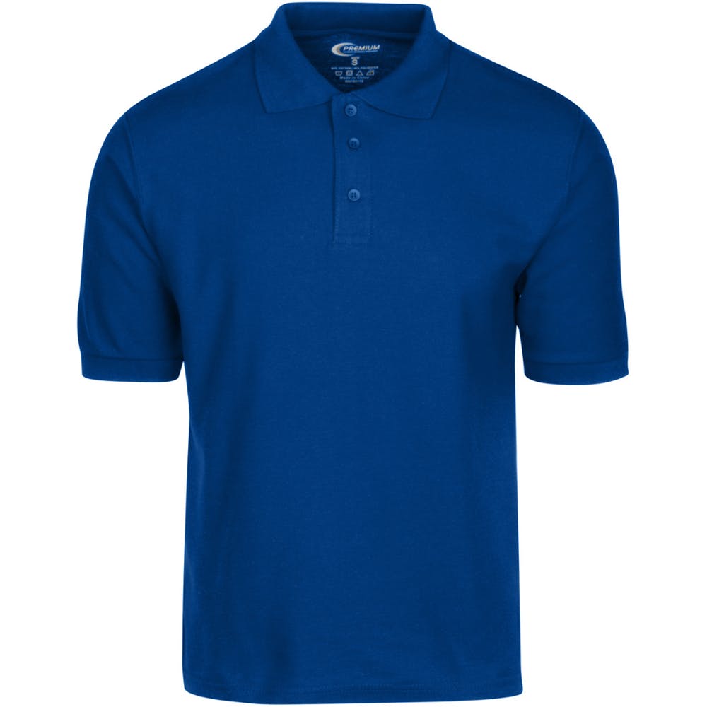 Men's Polo Shirts - Royal Blue Size Small 3