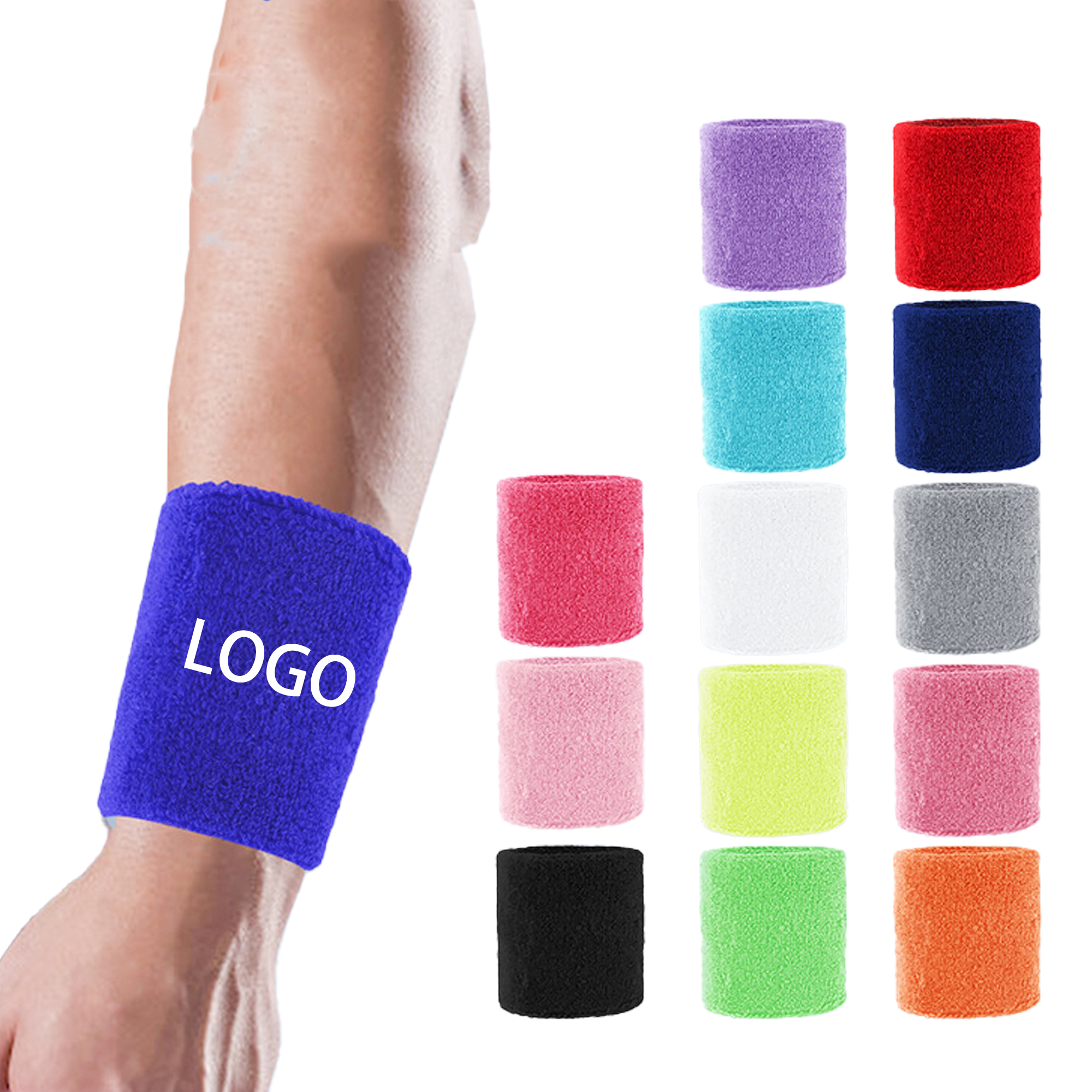 Cotton Sports Sweat-absorbent Wristband