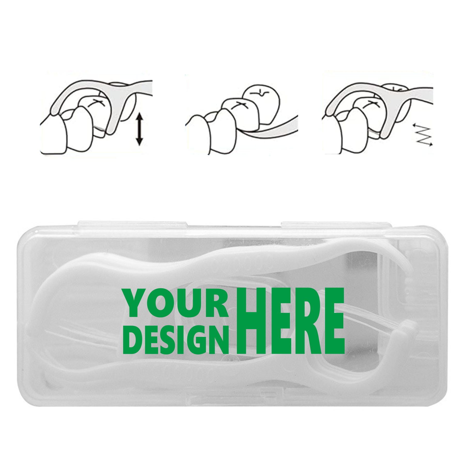 Compact Dental Floss Picks - Pack of 10 6
