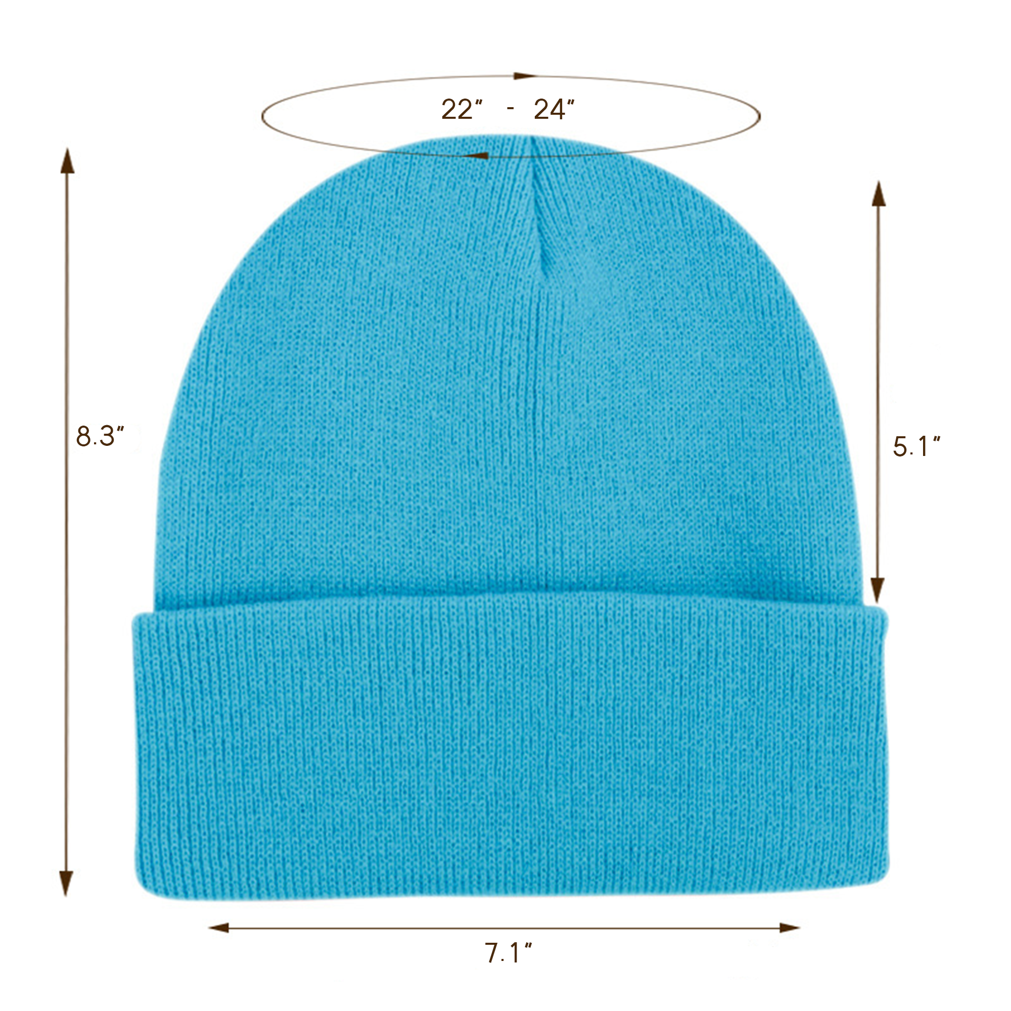 Winter Classic Cuffed Knit Beanie Hat 7