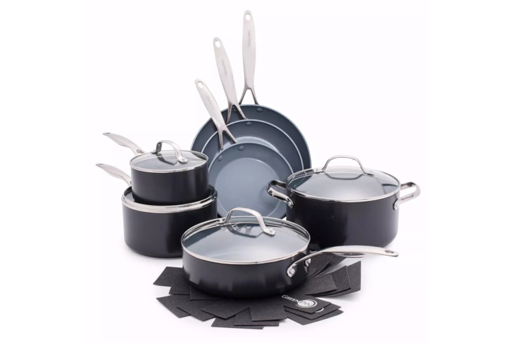 GreenPan Valencia Pro Ceramic Non-Stick 11-Piece Cookware Set