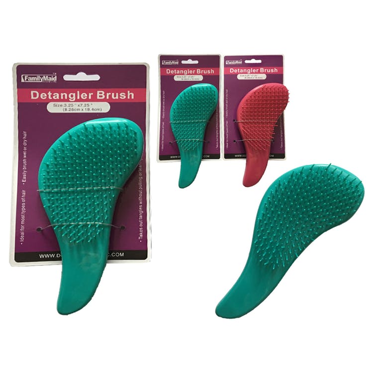 Detangler Brushes - Assorted 7.25" 2