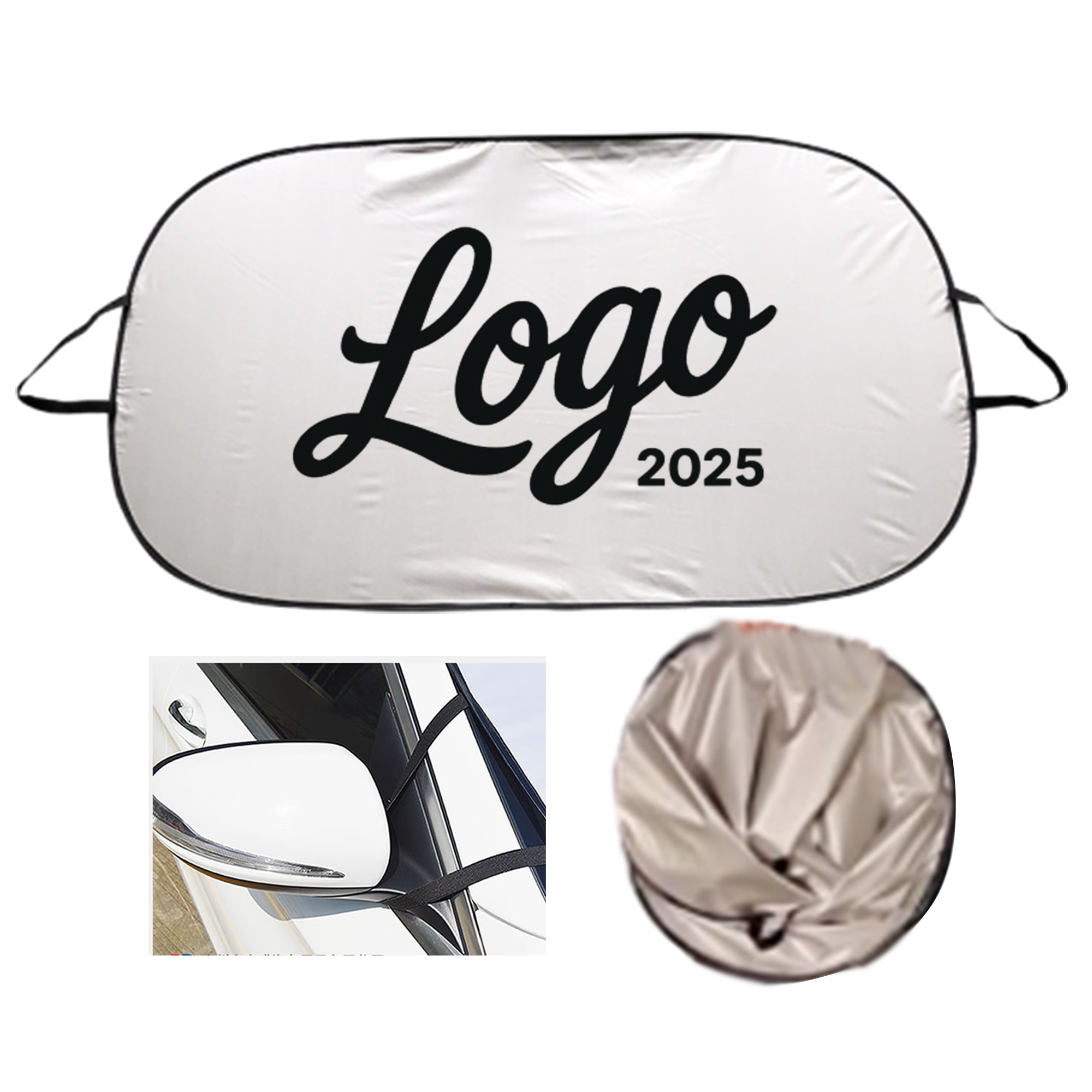 Foldable And Durable Custom Car Windshield Sunshade 2
