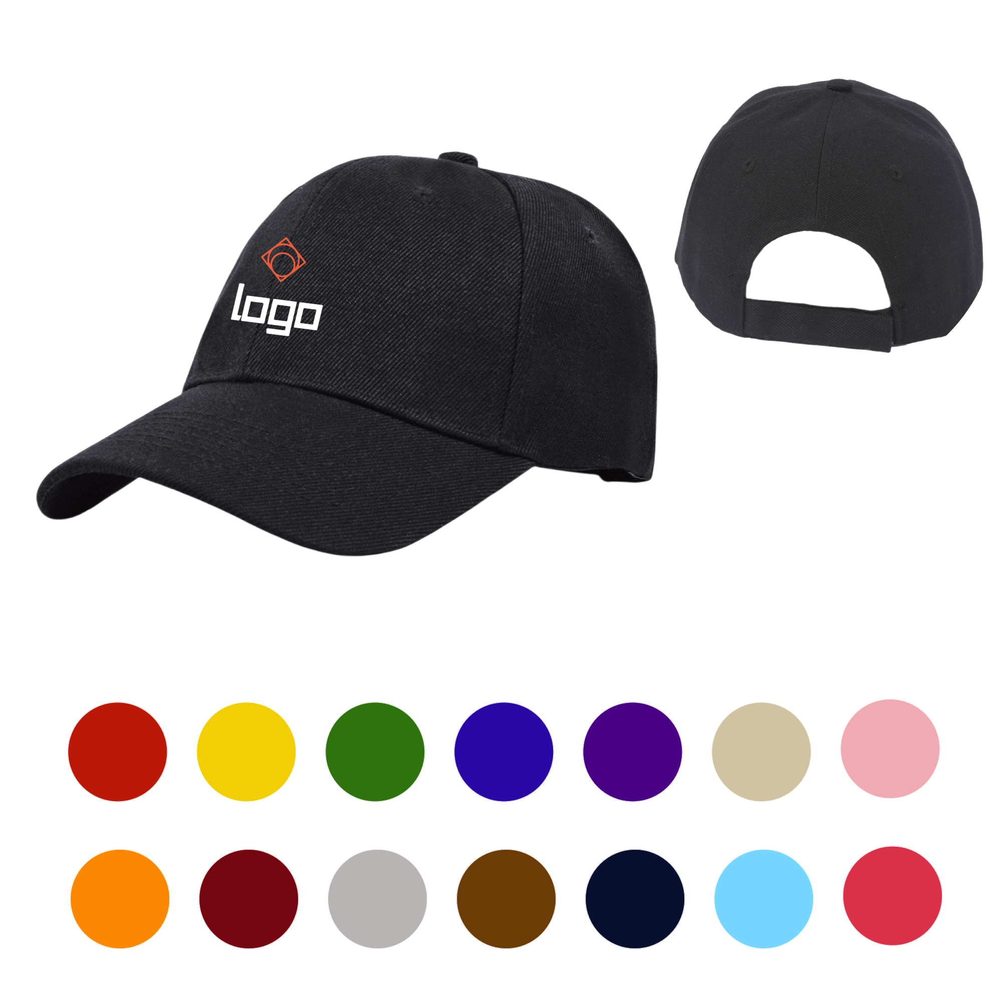 Polyester Peaked Caps