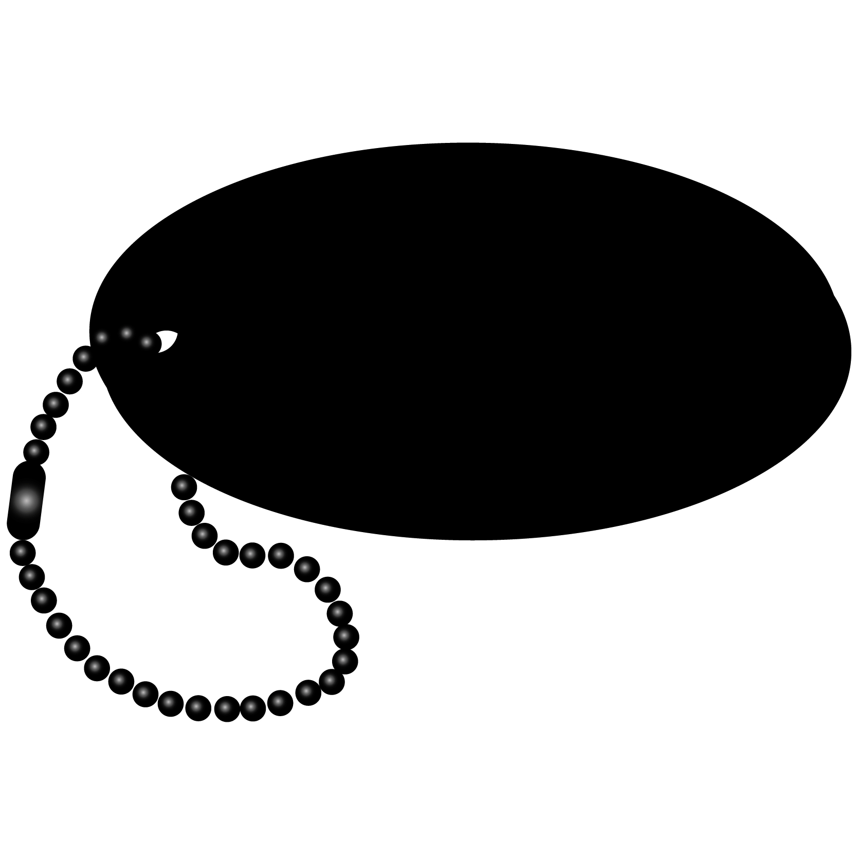 Oval Key Tag 32