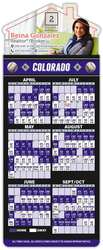 Magna-Card House Shape Magnet - Baseball Schedules (3.5 x 9)