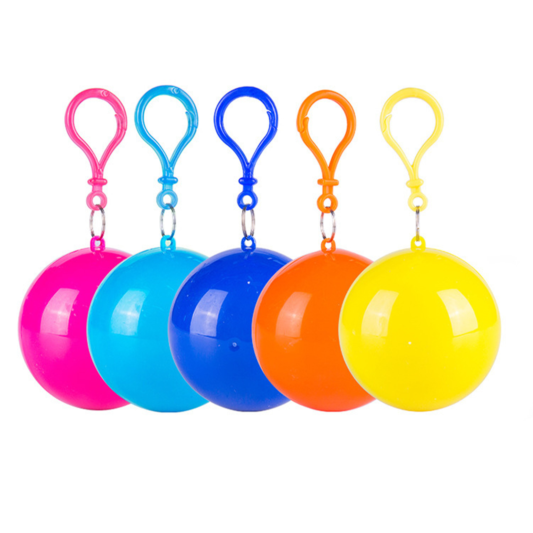 Polyethylene Keychain Ball Poncho Disposable Raincoat 6