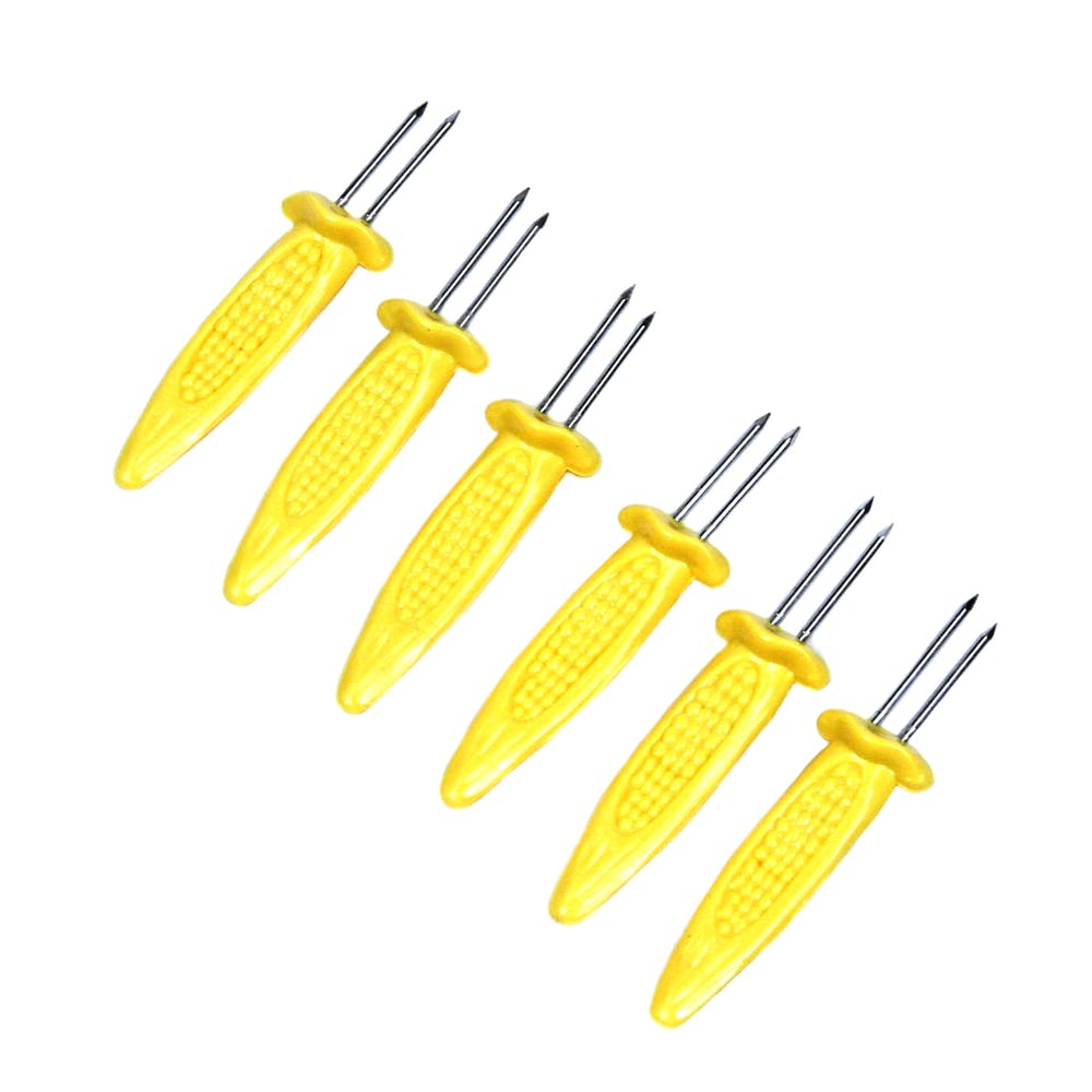 Jumbo Corn Holders - 6 Pack Stainless Steel 3