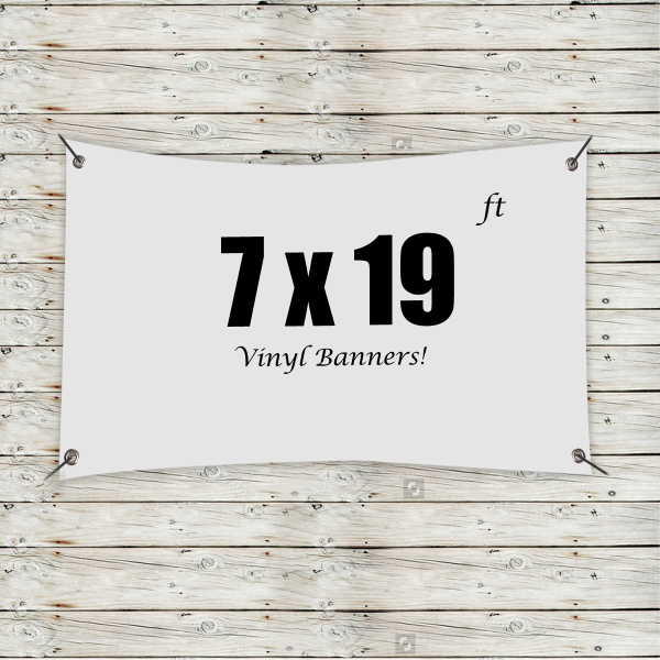 Custom 7' x 19' Vinyl Banners