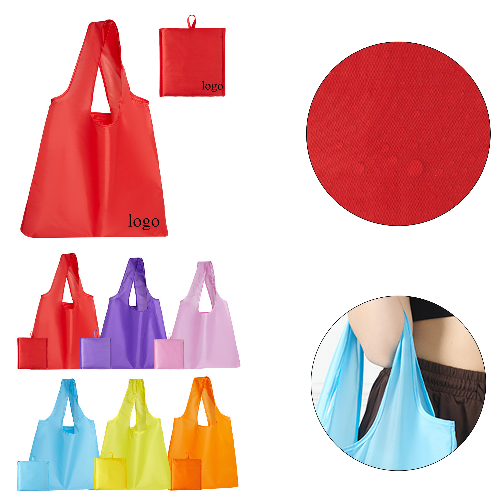 Foldable Reusable Shopping Tote Bag 1