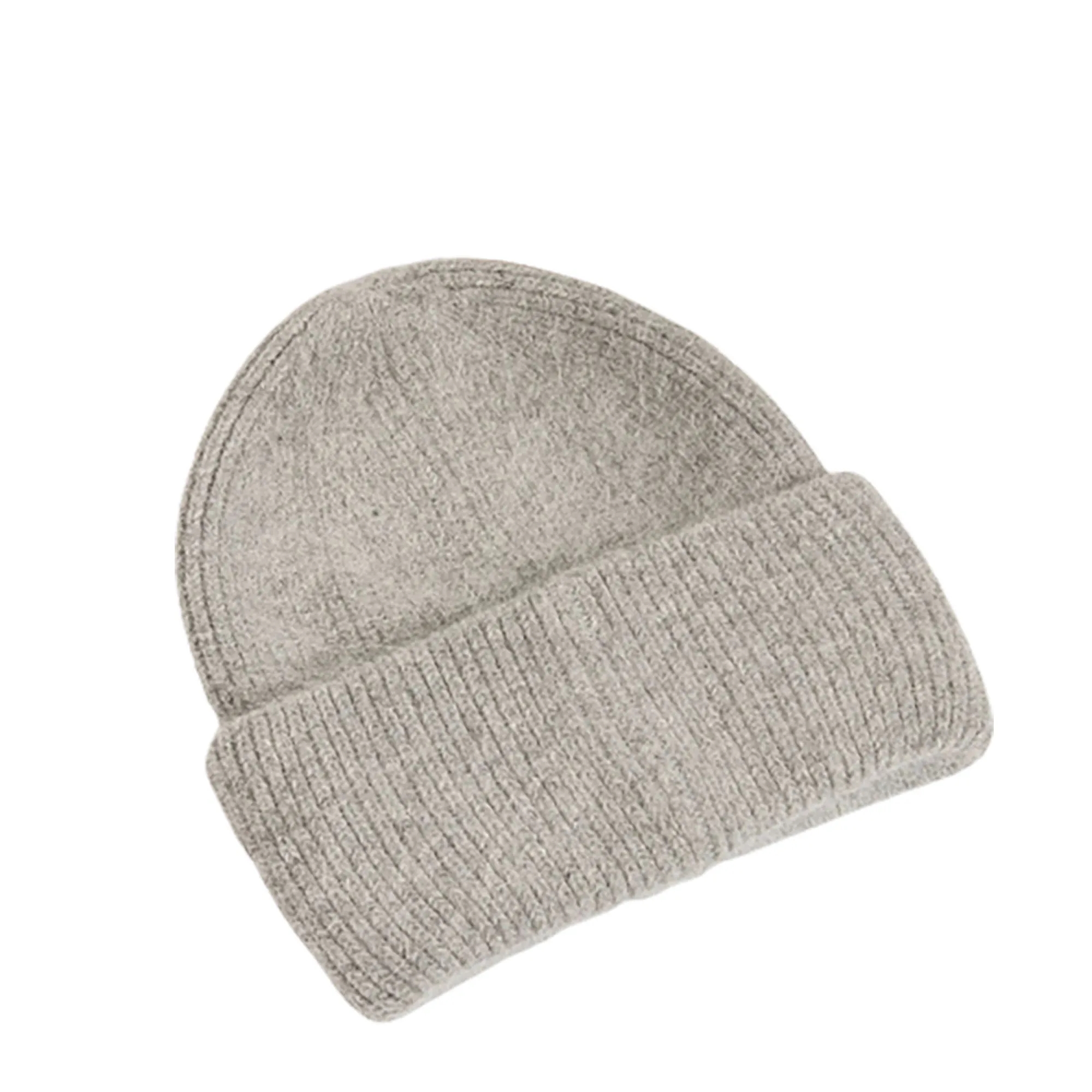 Winter Angora Rabbit Hair Knit Beanie Hat MOQ 10pcs 12
