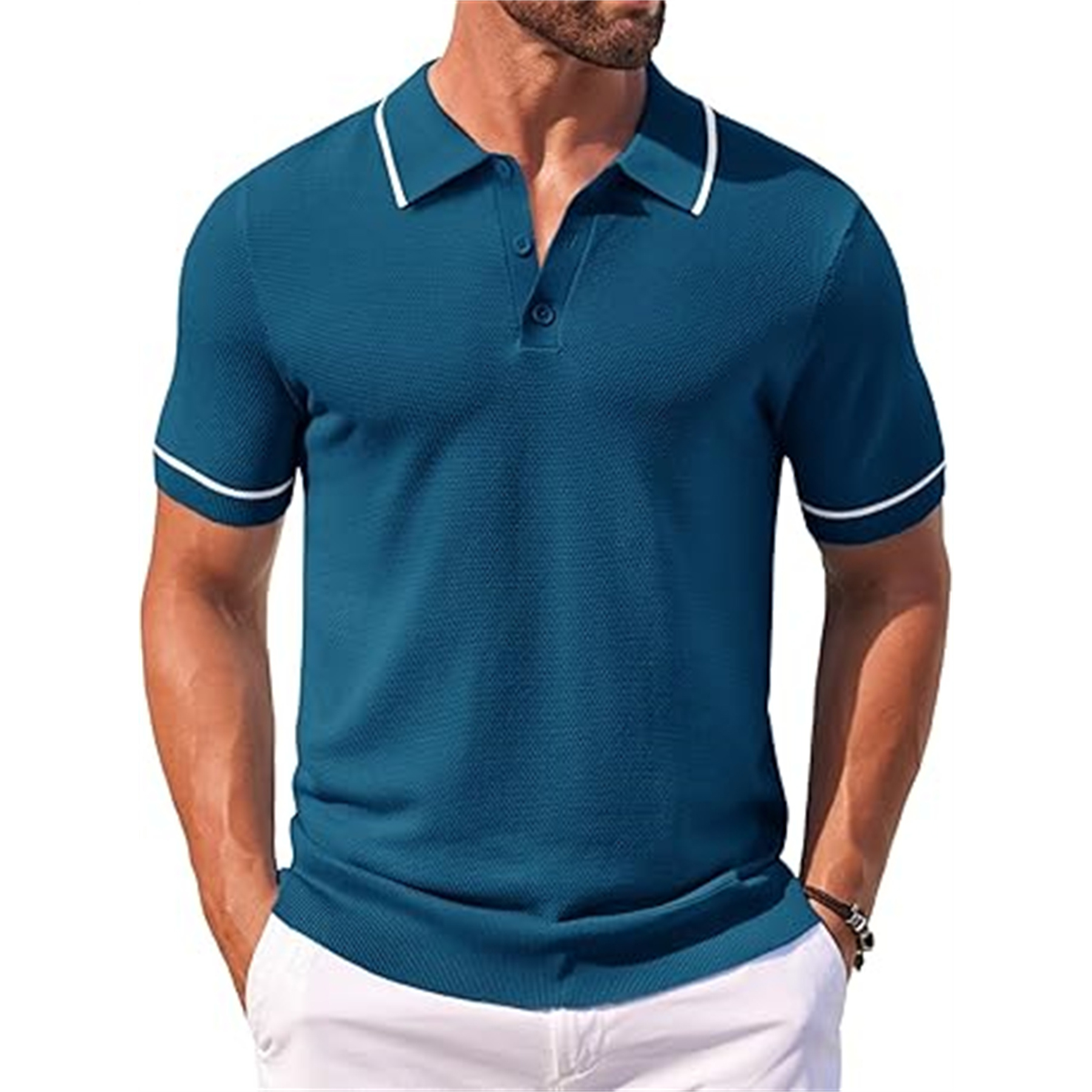 Men's Knit Golf Polo Shirt 43